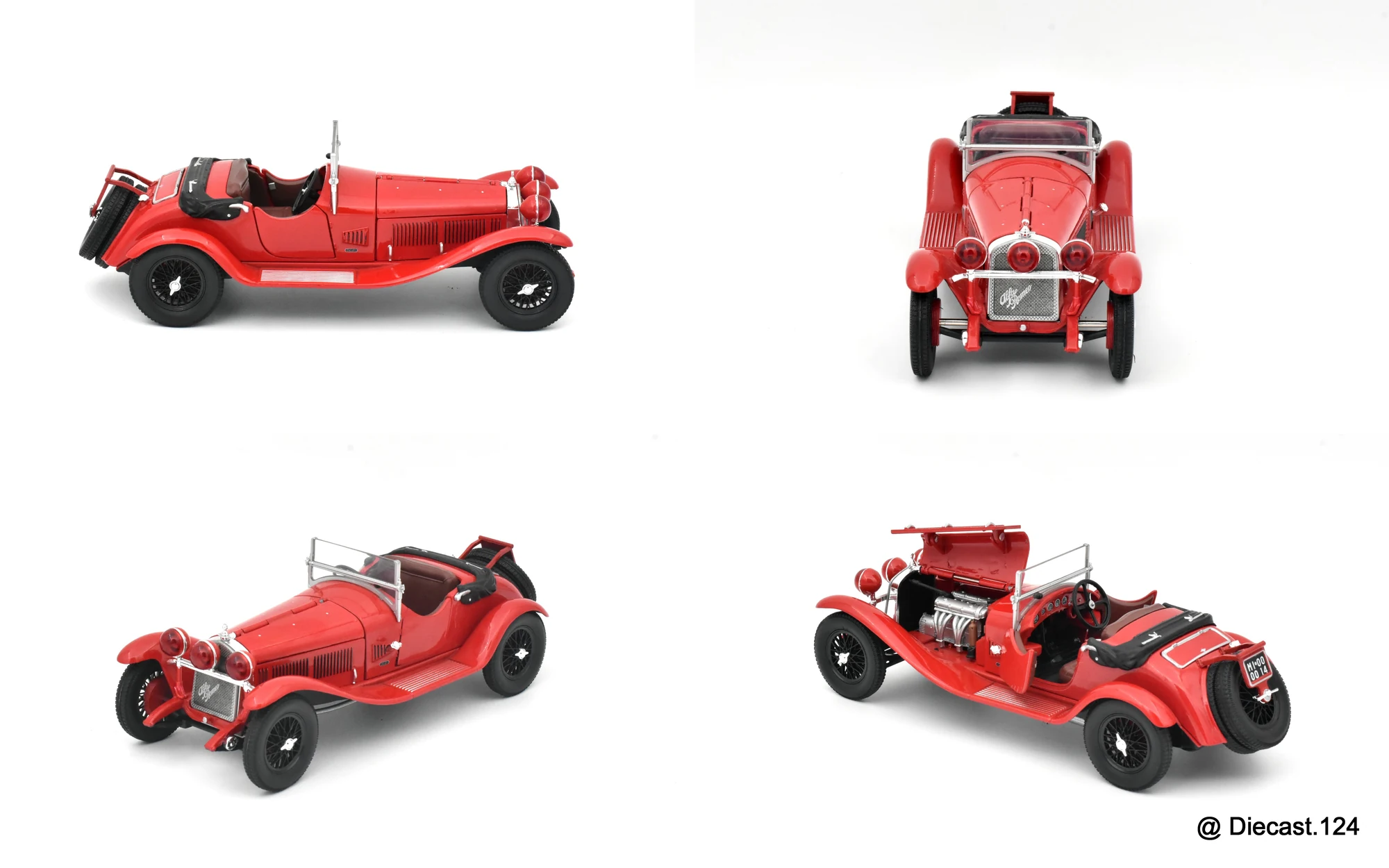 Four views of Alfa Romeo 6C 1750 GS Zagato