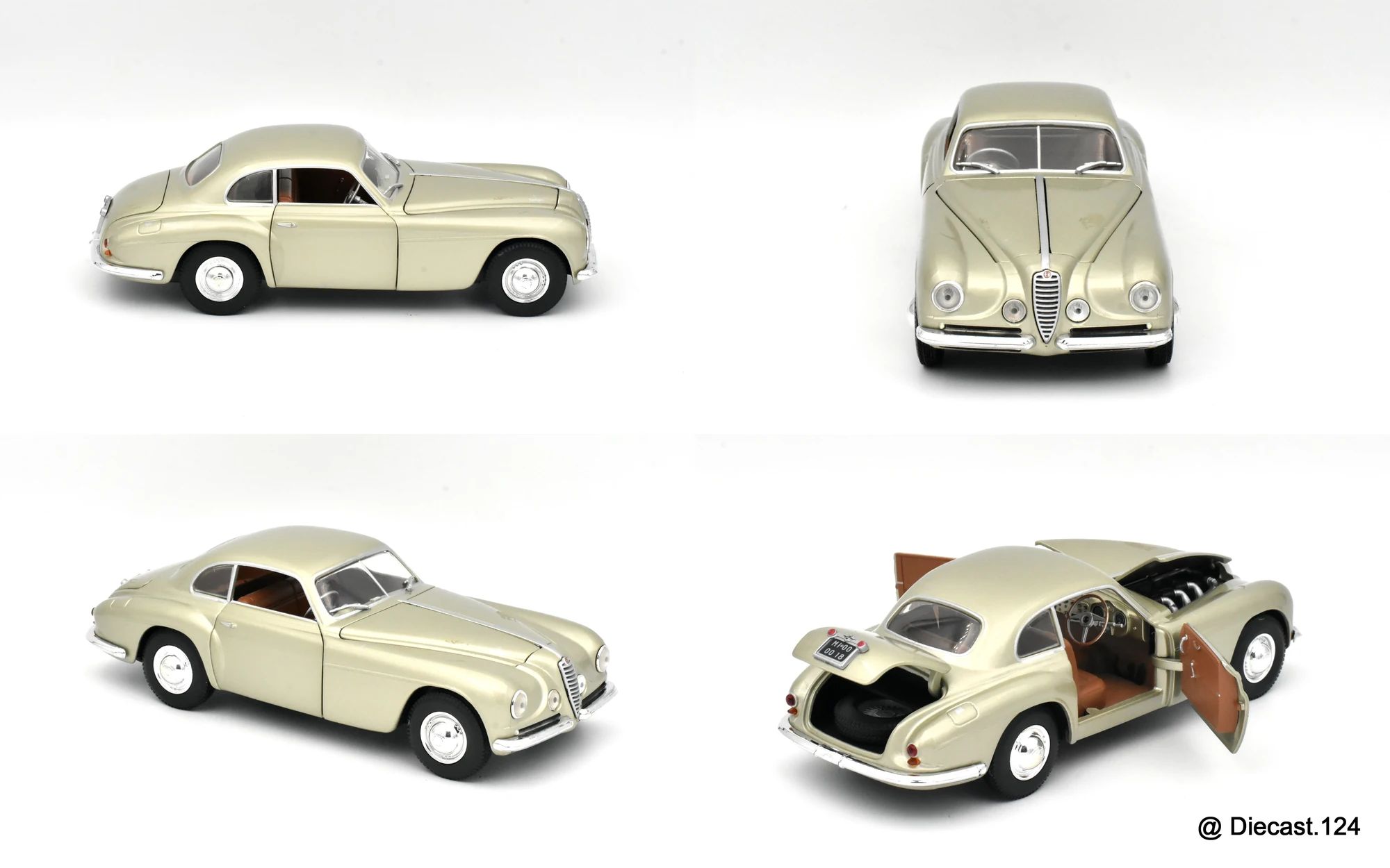 Four views of Alfa Romeo 6C 2500 SS Villa D'Este