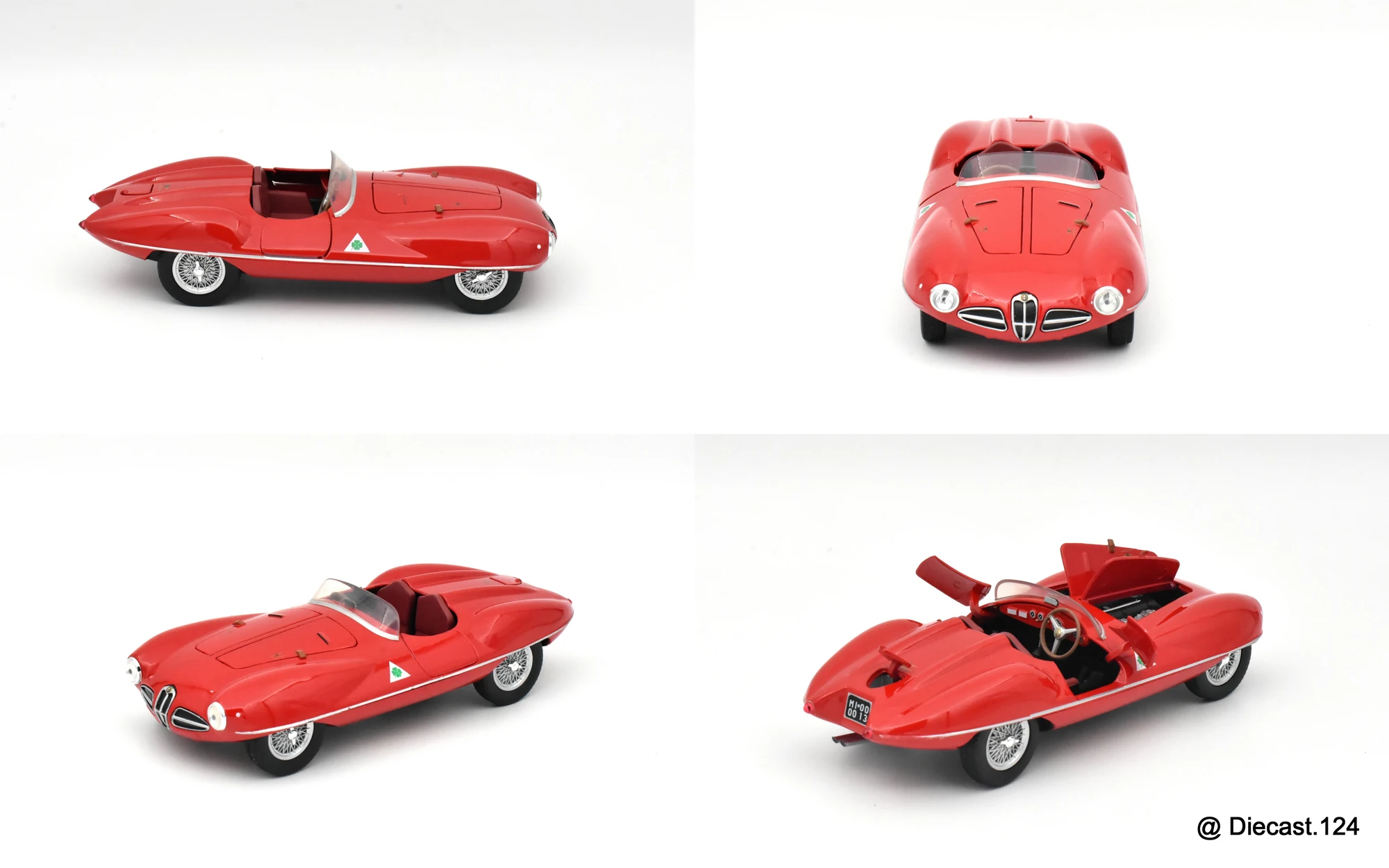 Four views of Alfa Romeo Disco Volante