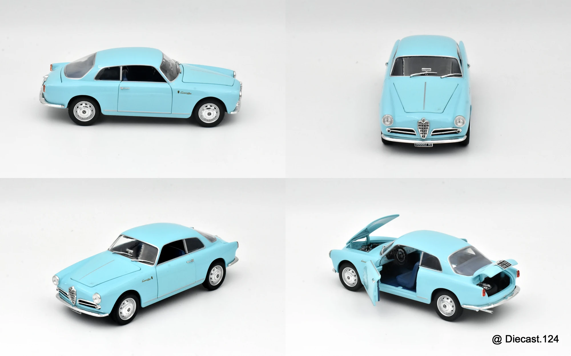 Four views of Alfa Romeo Giulietta Sprint