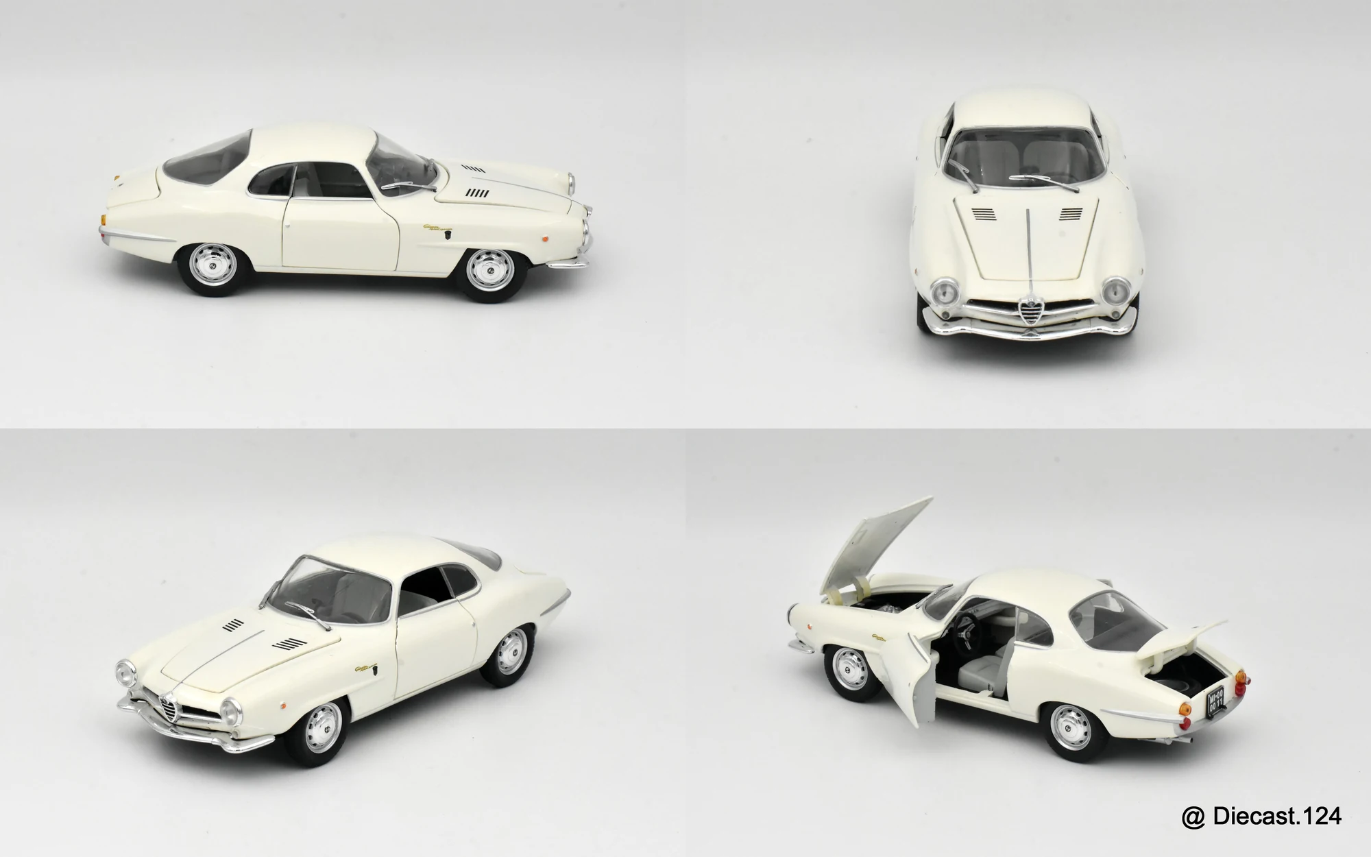 Four views of Alfa Romeo Giulietta Sprint Speciale