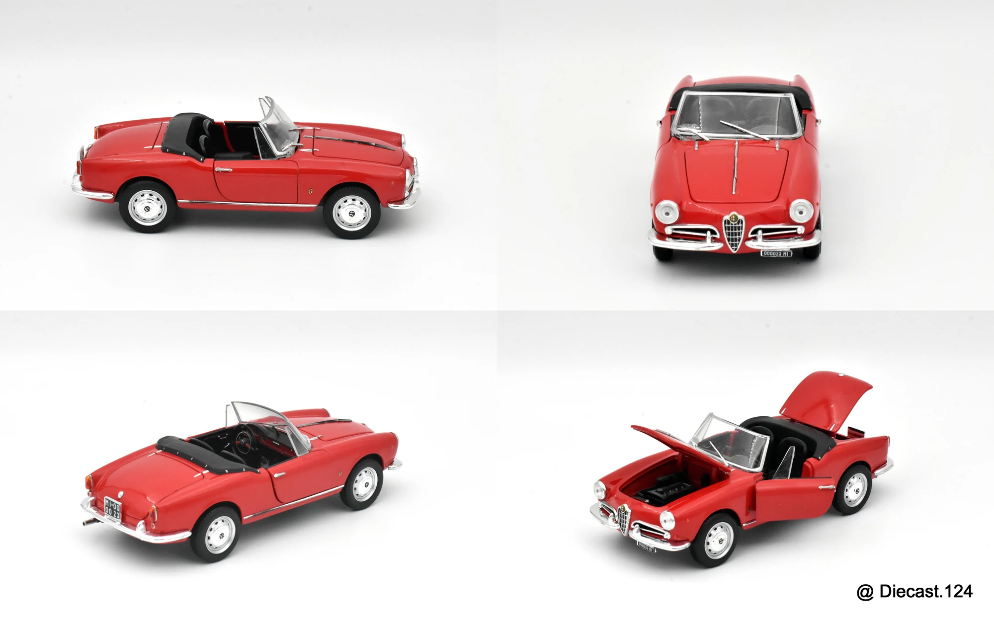 Four views of Alfa Romeo Giulietta Spider