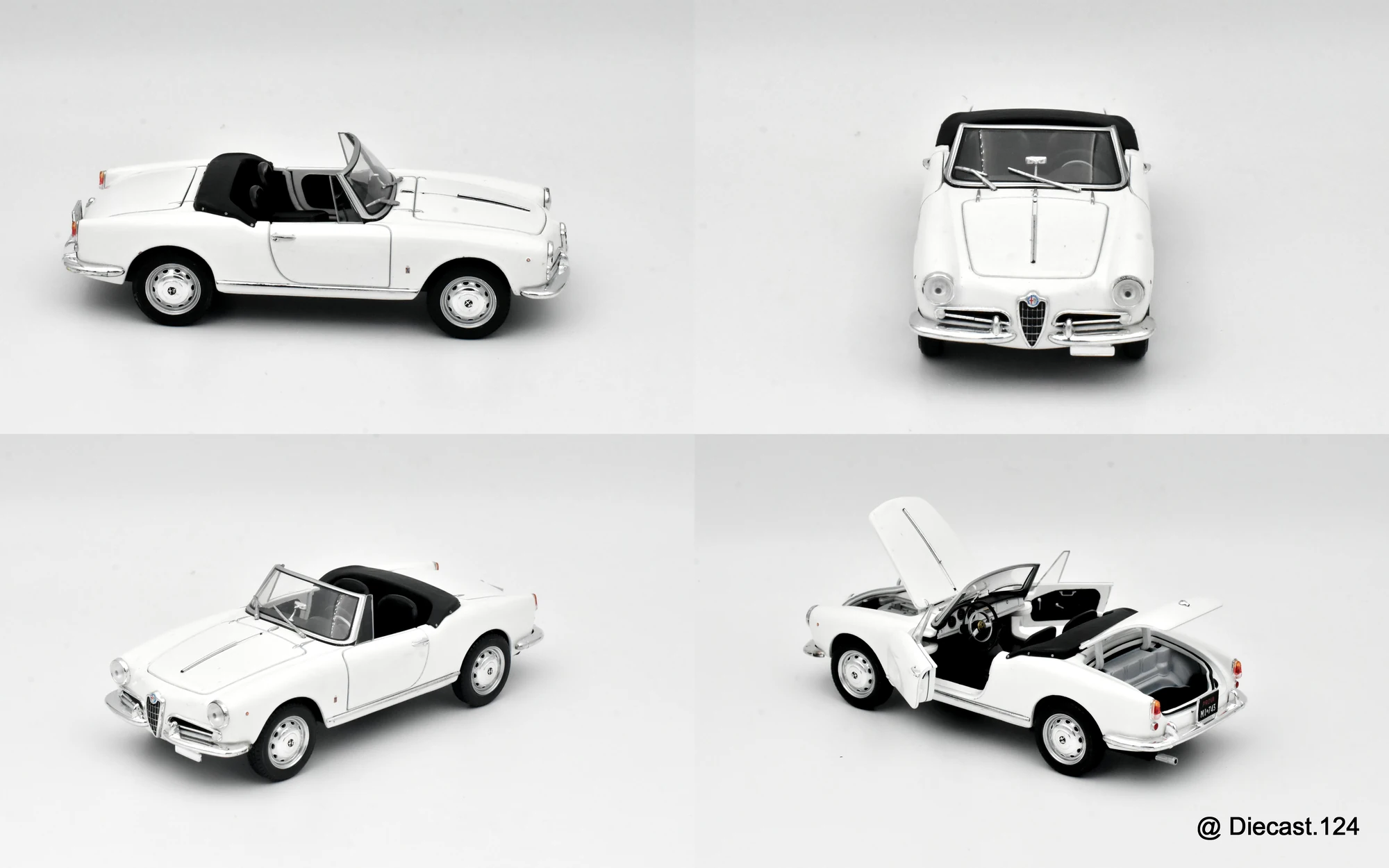 Four views of Alfa Romeo Giulietta Spider