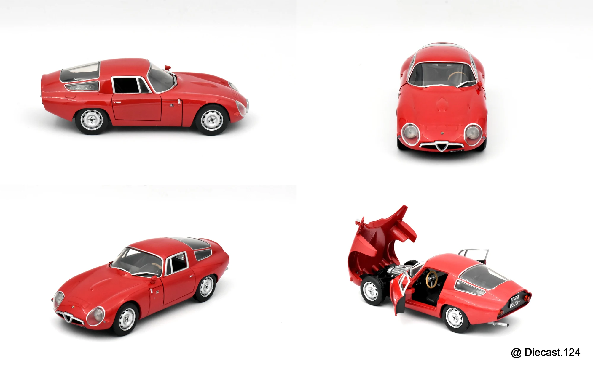 Four views of Alfa Romeo Giulia TZ
