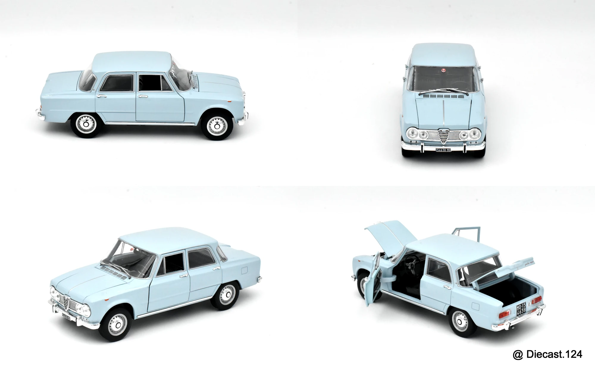 Four views of Alfa Romeo Giulia 1600 Super