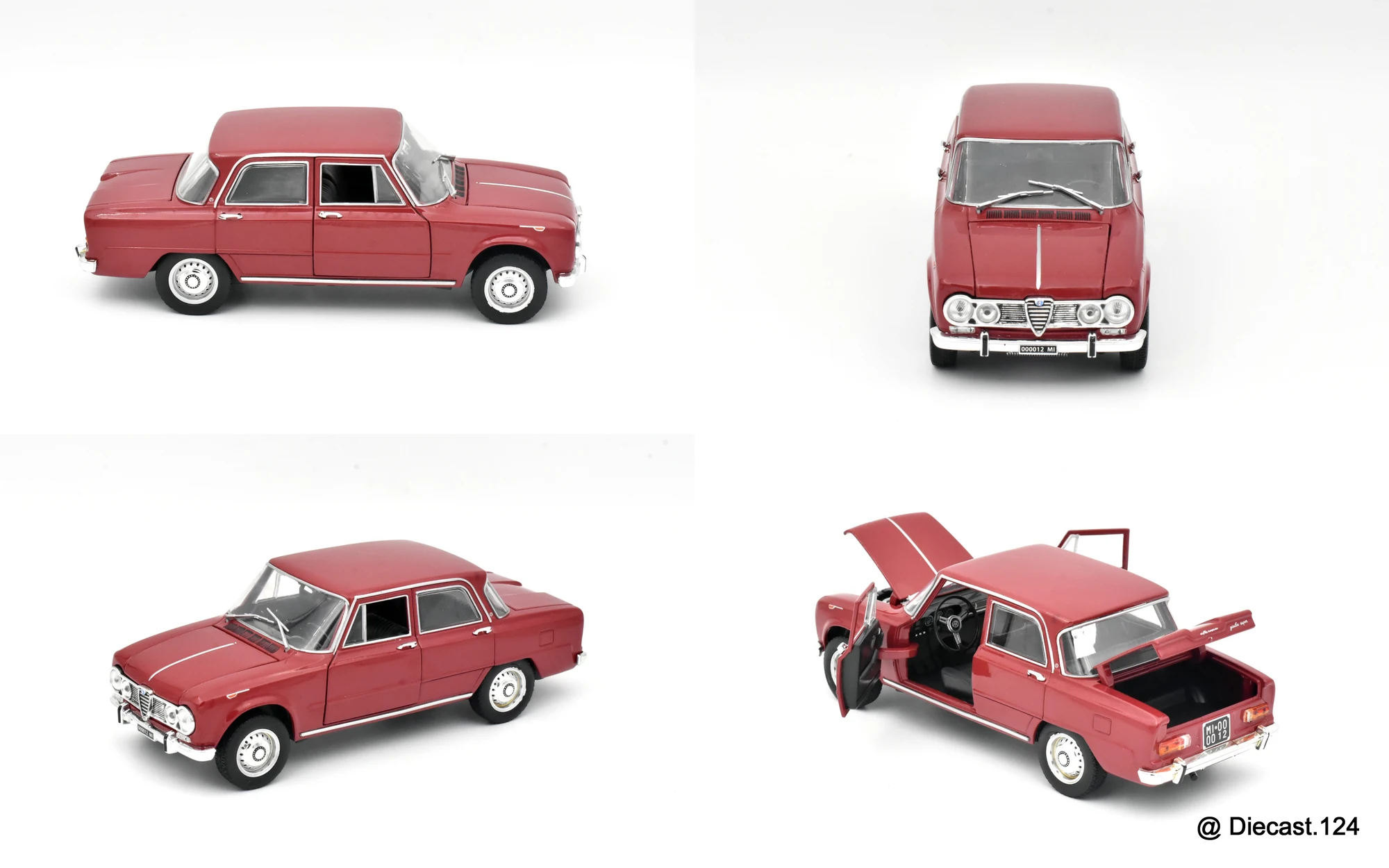 Four views of Alfa Romeo Giulia 1600 Super