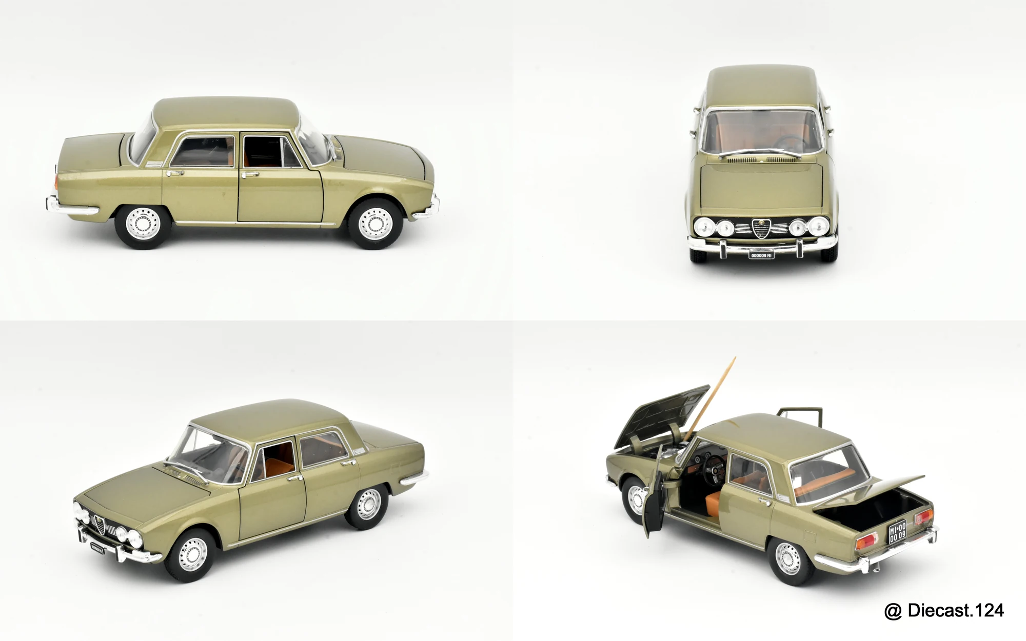 Four views of Alfa Romeo 1750 Berlina