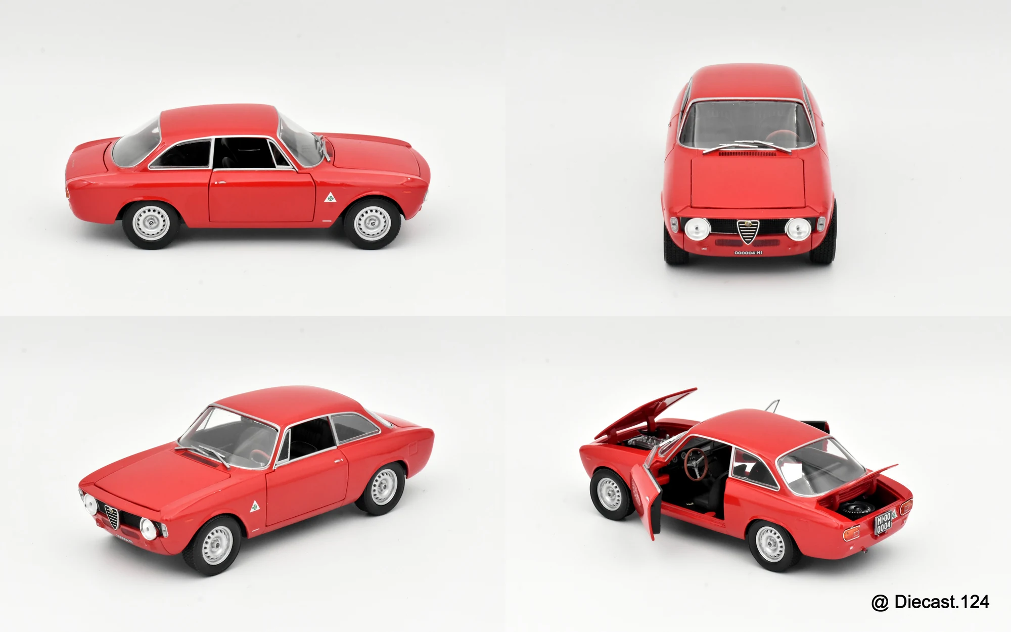 Four views of Alfa Romeo GTA Juinor