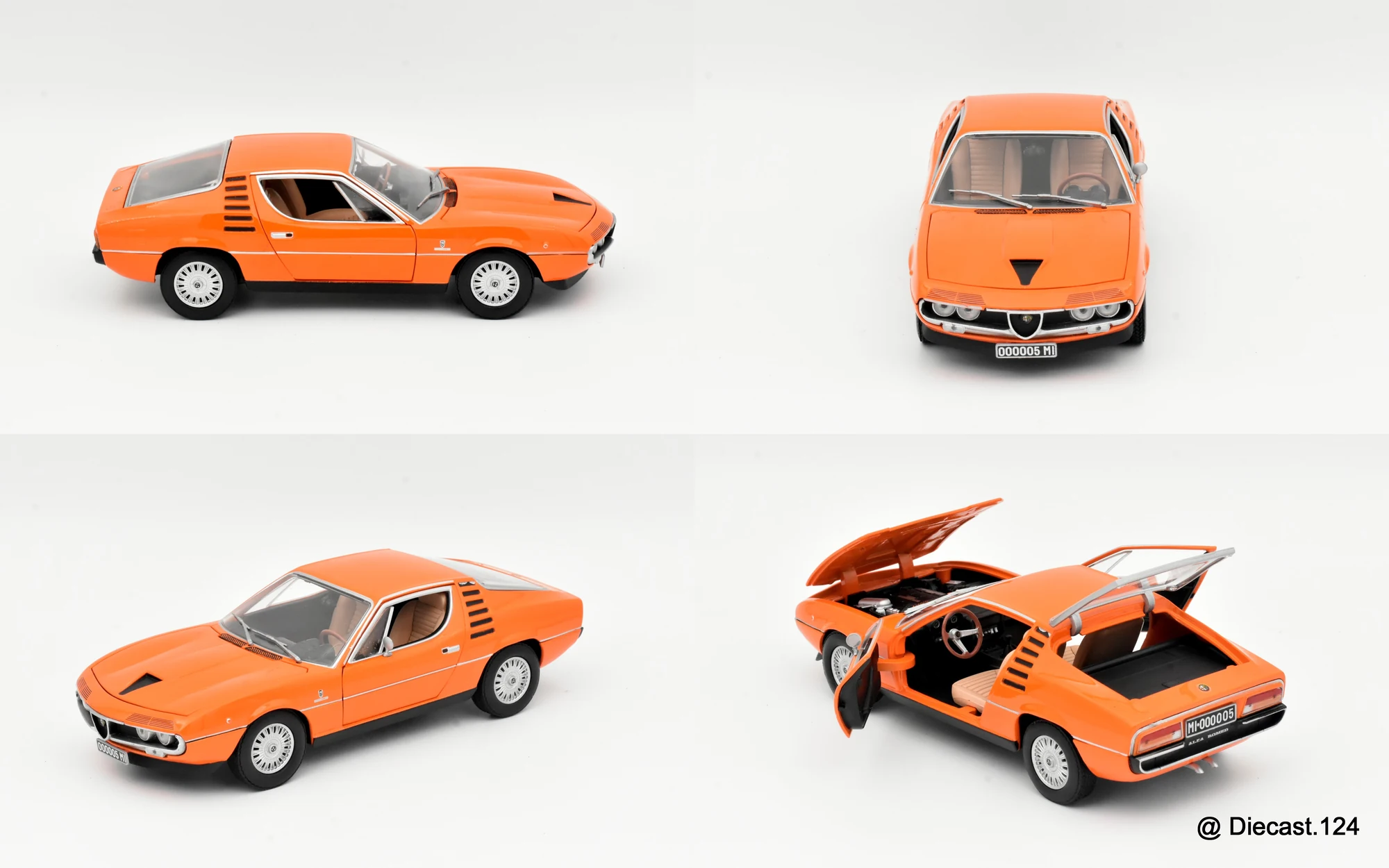 Four views of Alfa Romeo Montreal