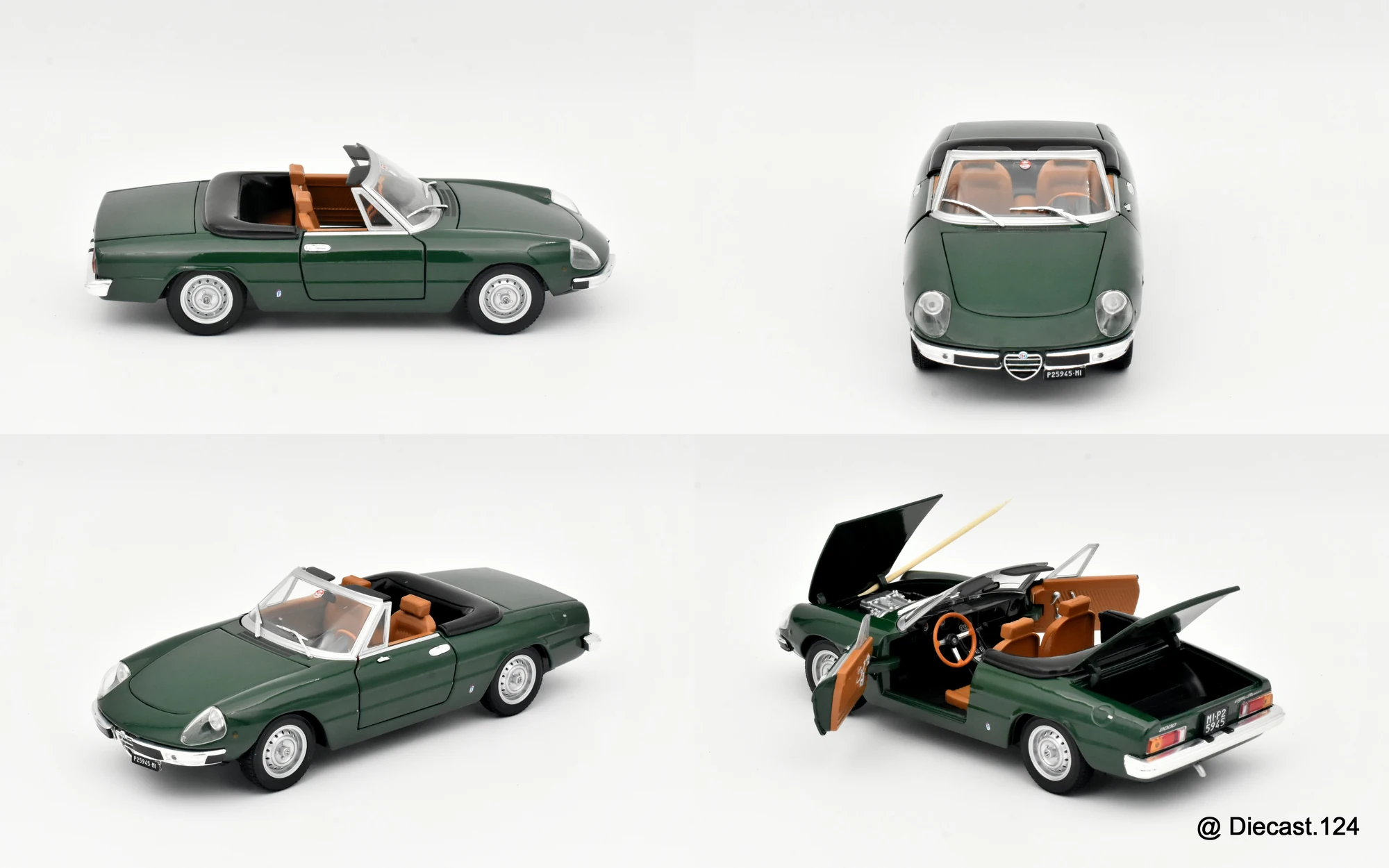 Four views of Alfa Romeo Spider 2000 "Veloce" (Series 2)
