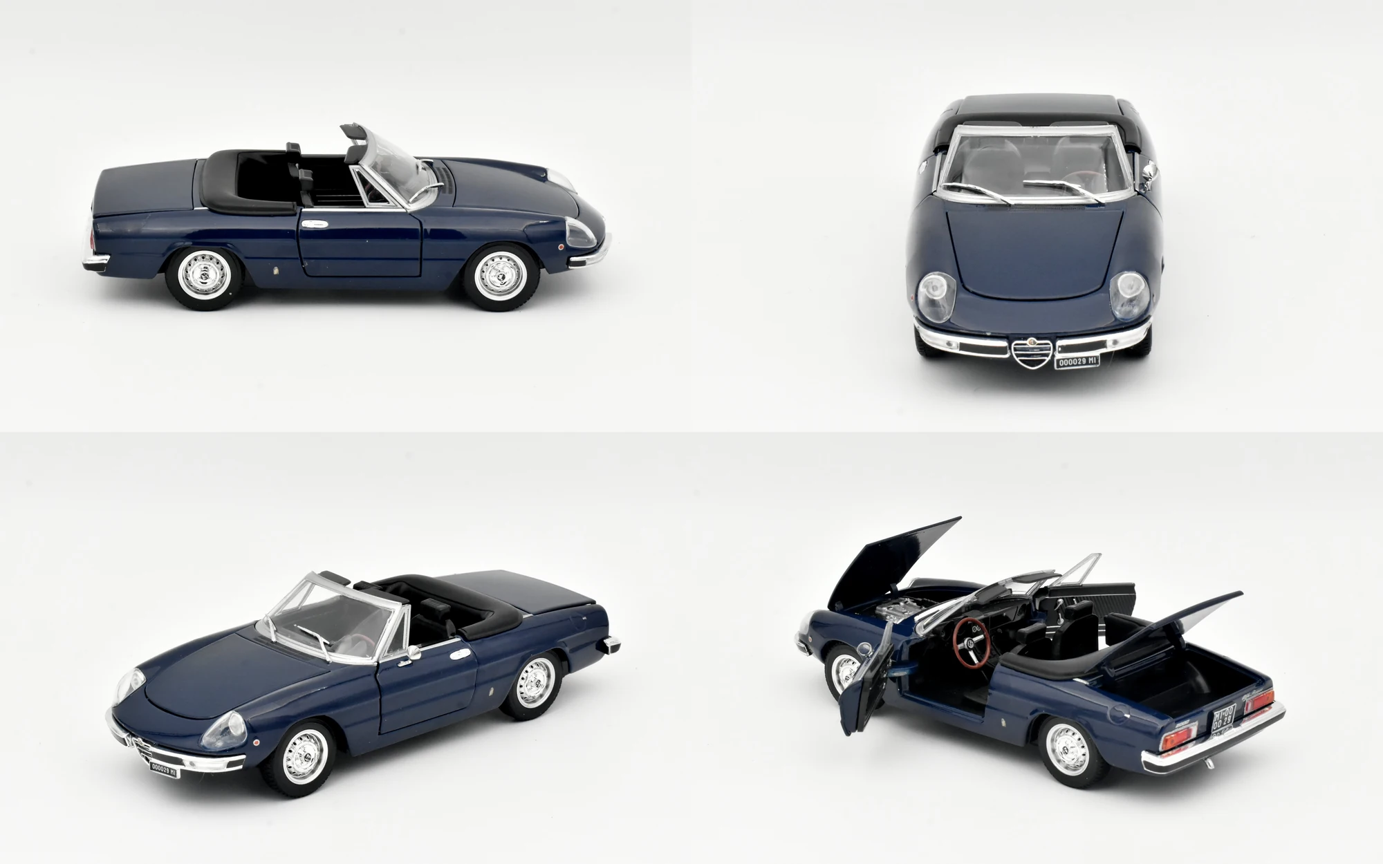Four views of Alfa Romeo Spider 2000 "Veloce" (Series 2)