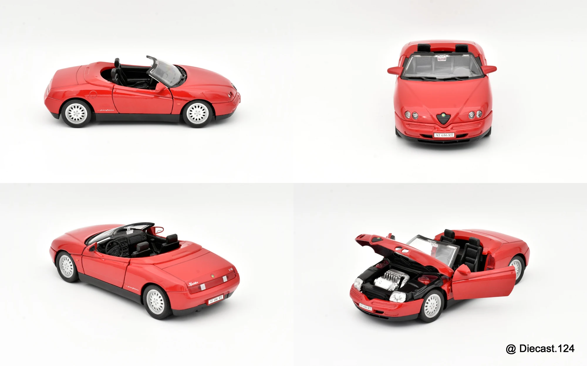 Four views of Alfa Romeo GTV Spider