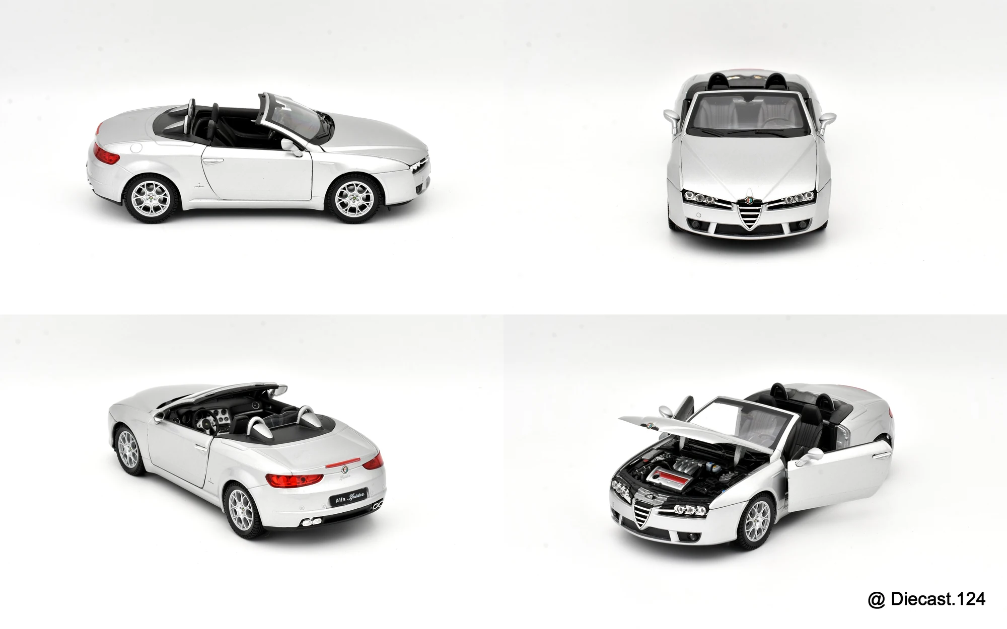 Four views of Alfa Romeo Spider