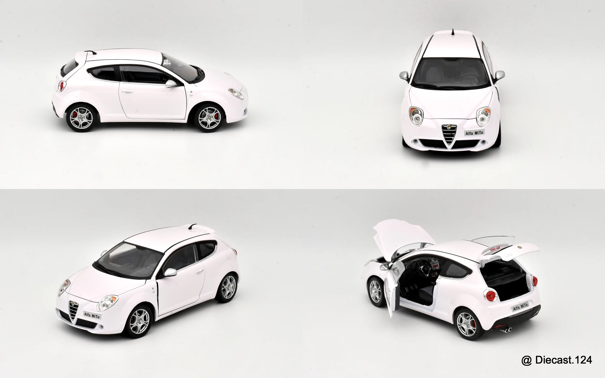 Four views of Alfa Romeo MiTo 1.4