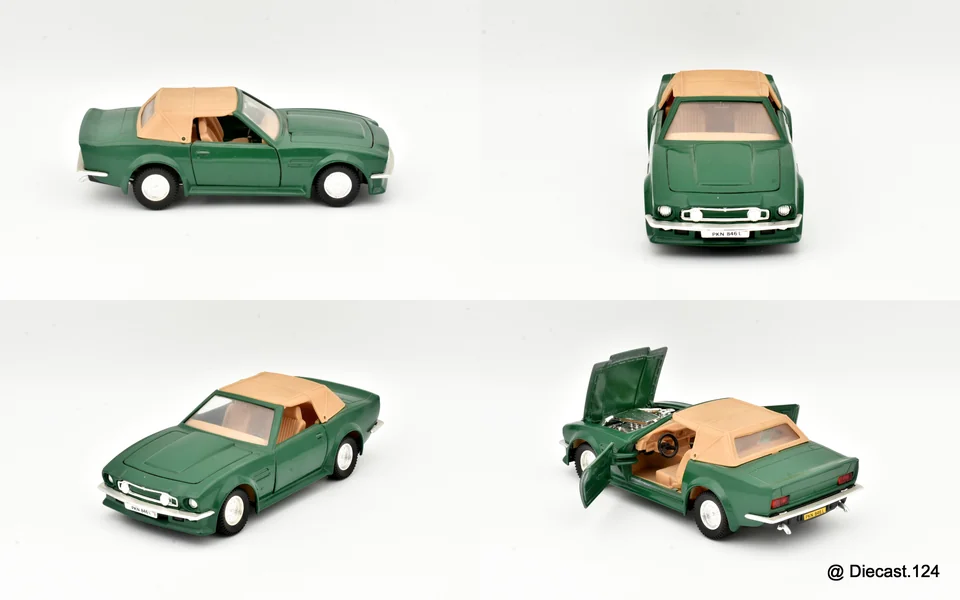 Four views of Aston Martin V8 Vantage (closed)