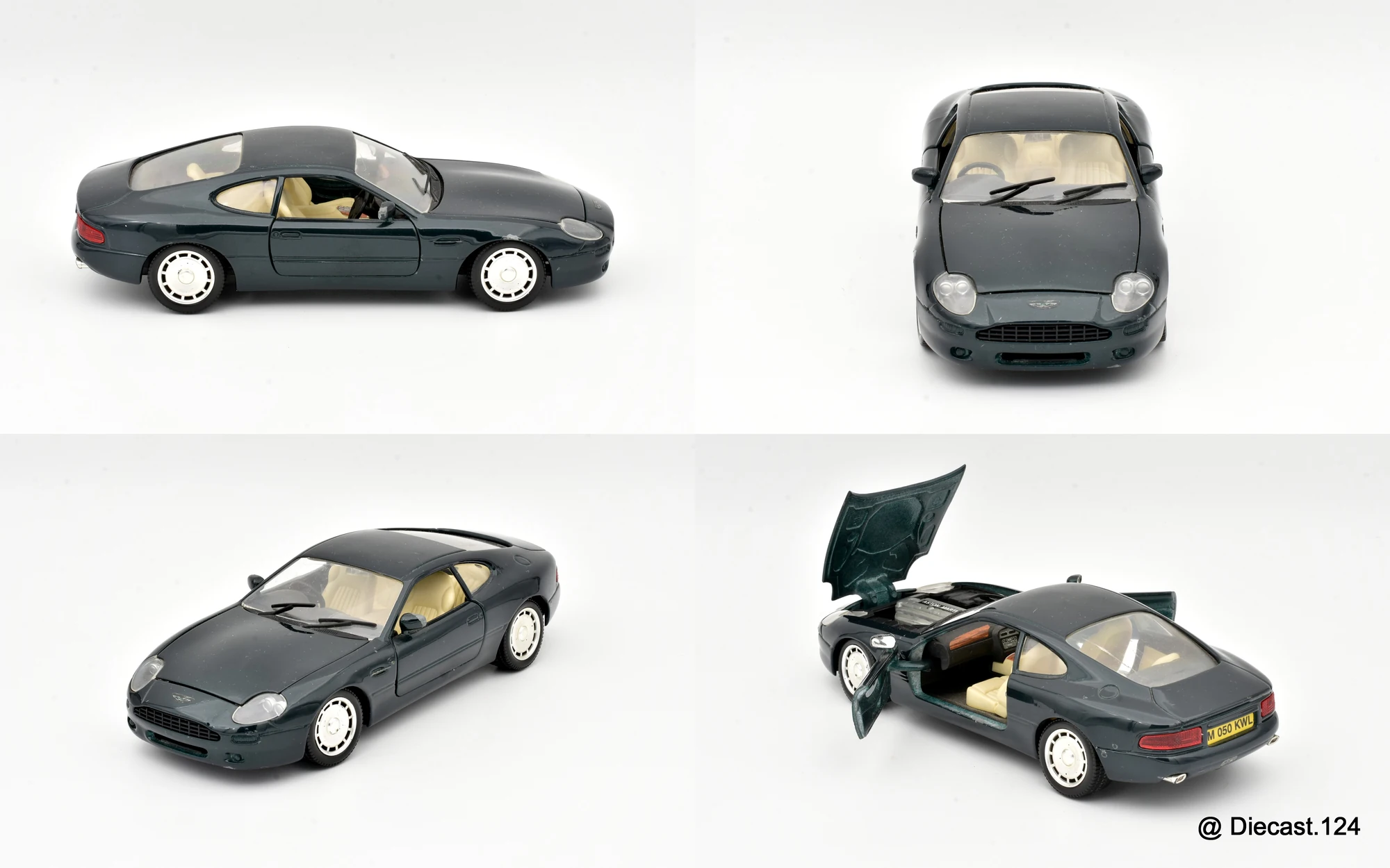 Four views of Aston Martin DB7