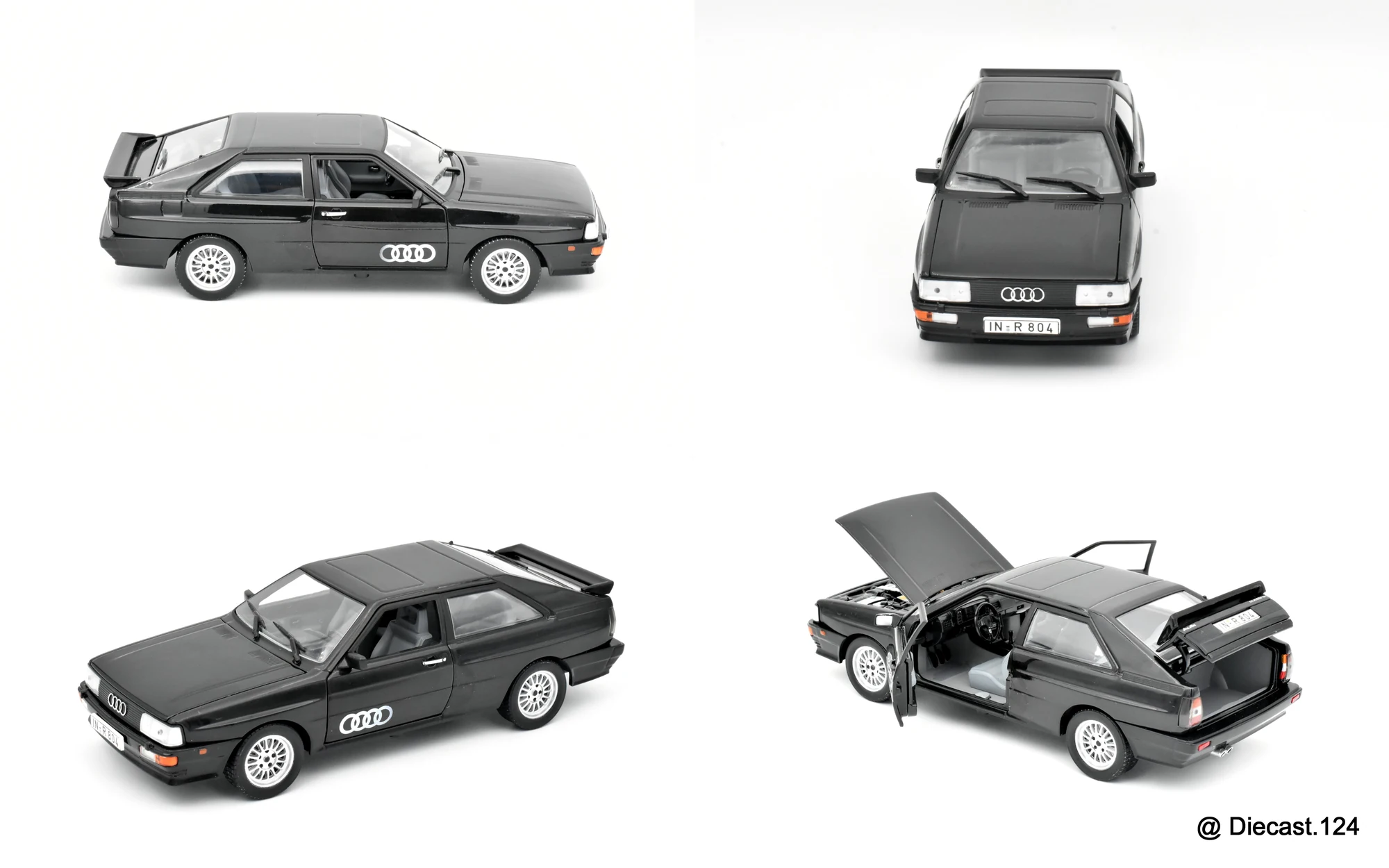Four views of Audi Quattro