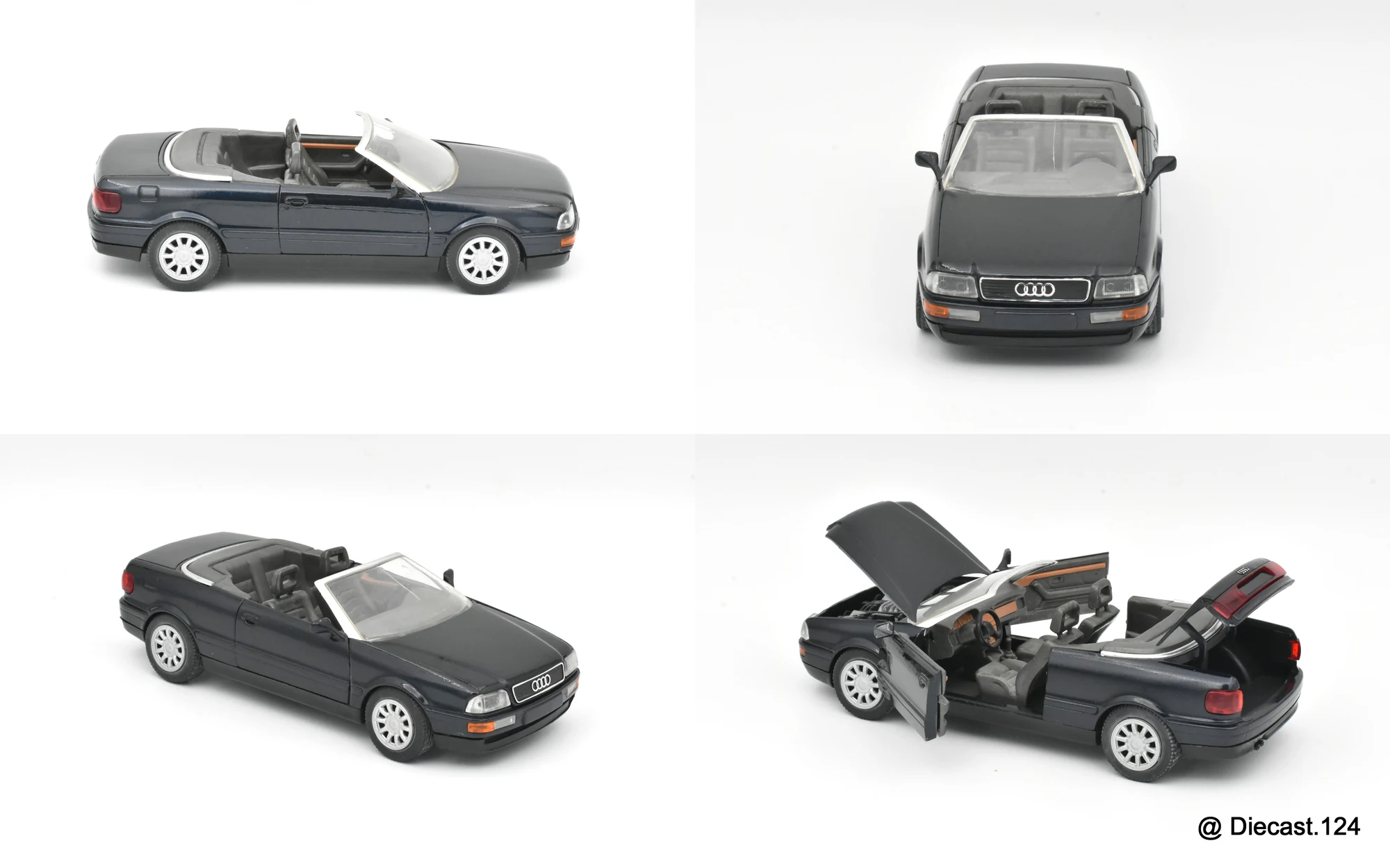 Four views of Audi 80 (B4) Cabrio