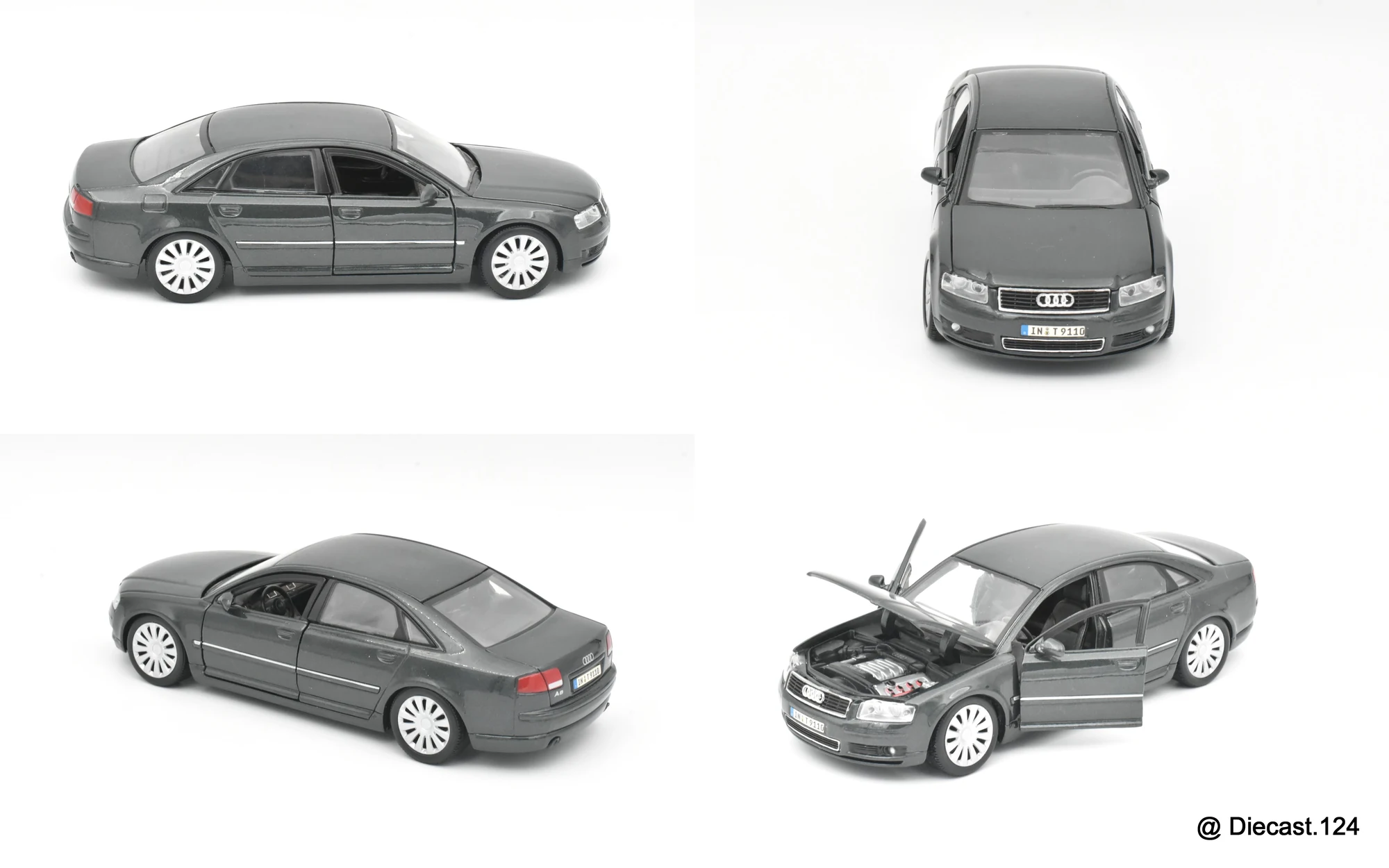 Four views of Audi A8 (D3 Typ 4E)