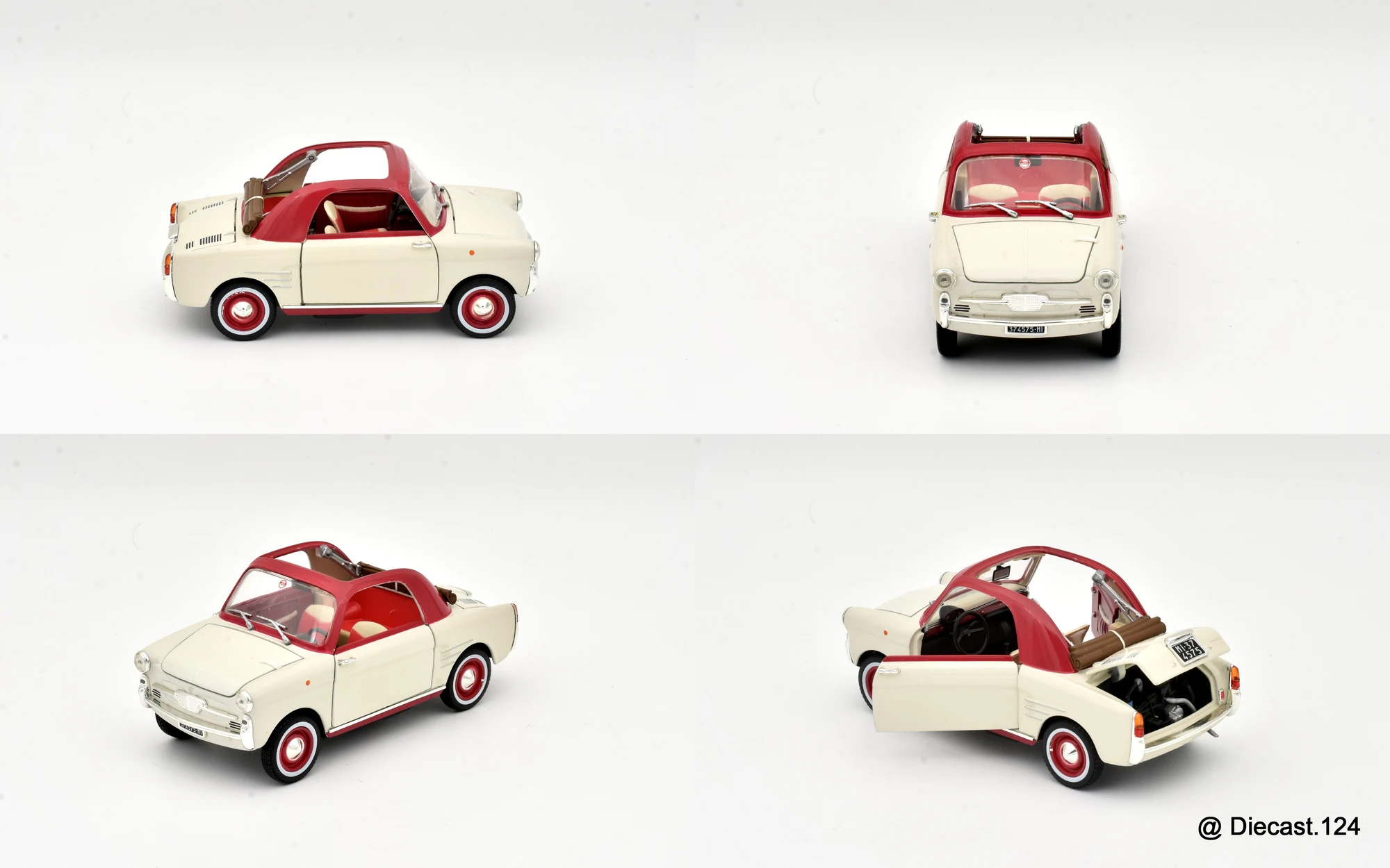 Four views of Autobianchi Bianchina