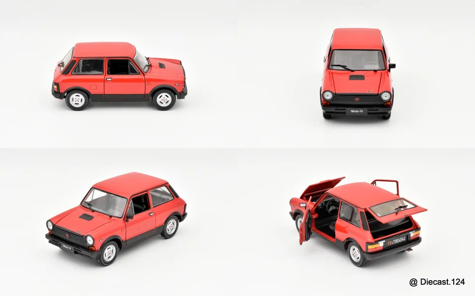 Four views of Autobianchi Lancia A112