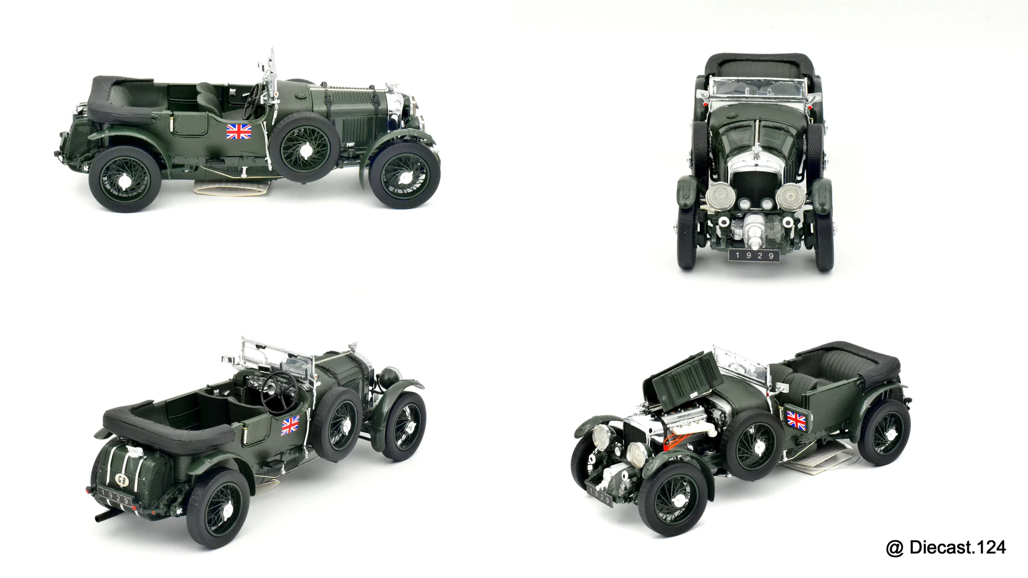 Four views of Bentley 4.5 Litre Blower