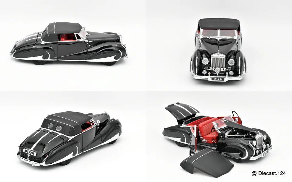 Four views of Bentley Mark VI w Franay Coachwork