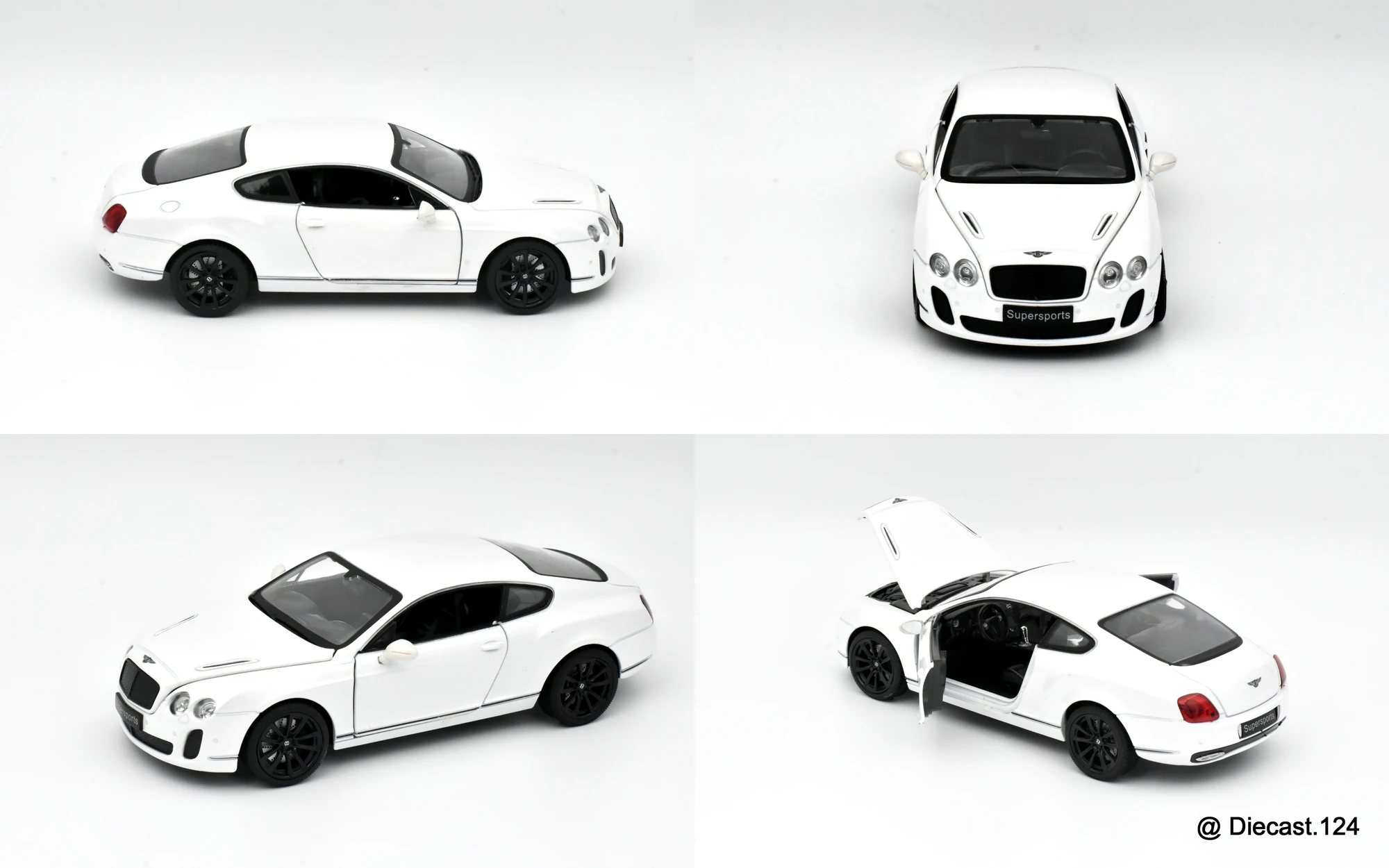 Four views of Bentley Continental SuperSports