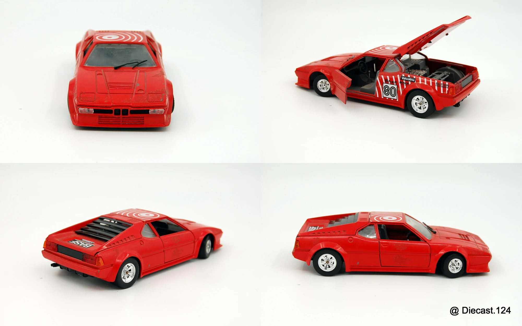 Four views of BMW M1 (E26)
