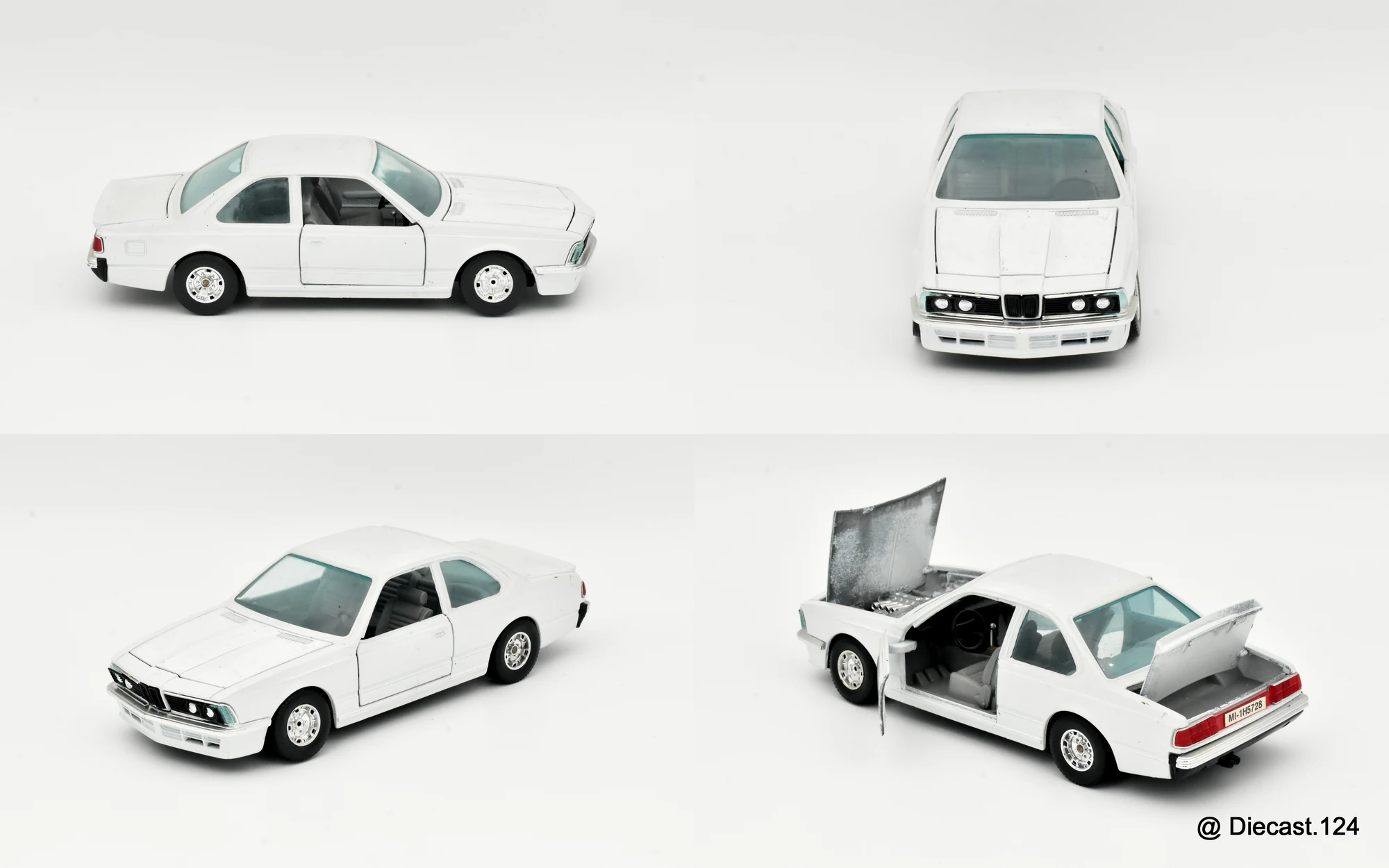 Four views of BMW 635 CSI (E24)