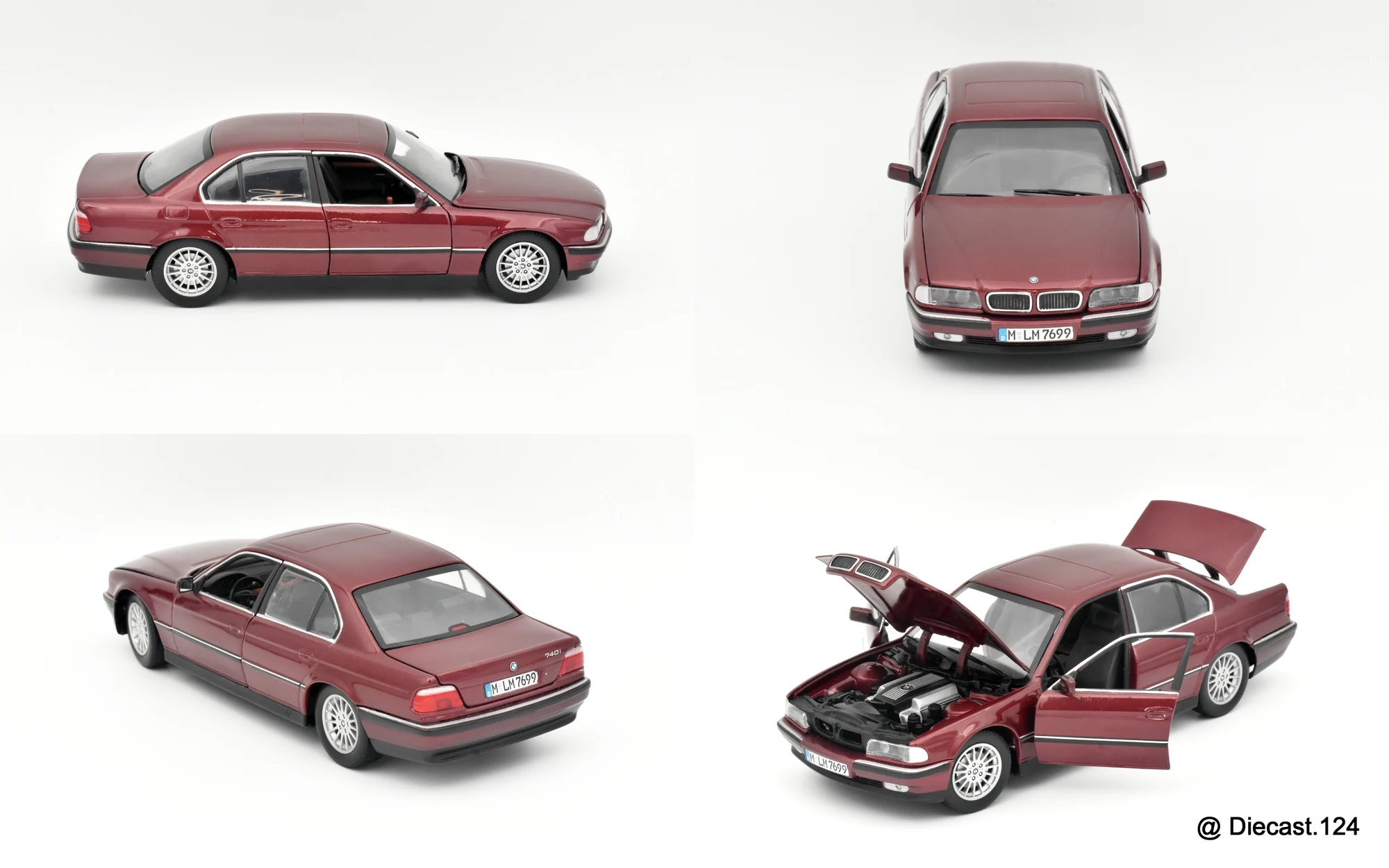 Four views of BMW 7 Series (E38)