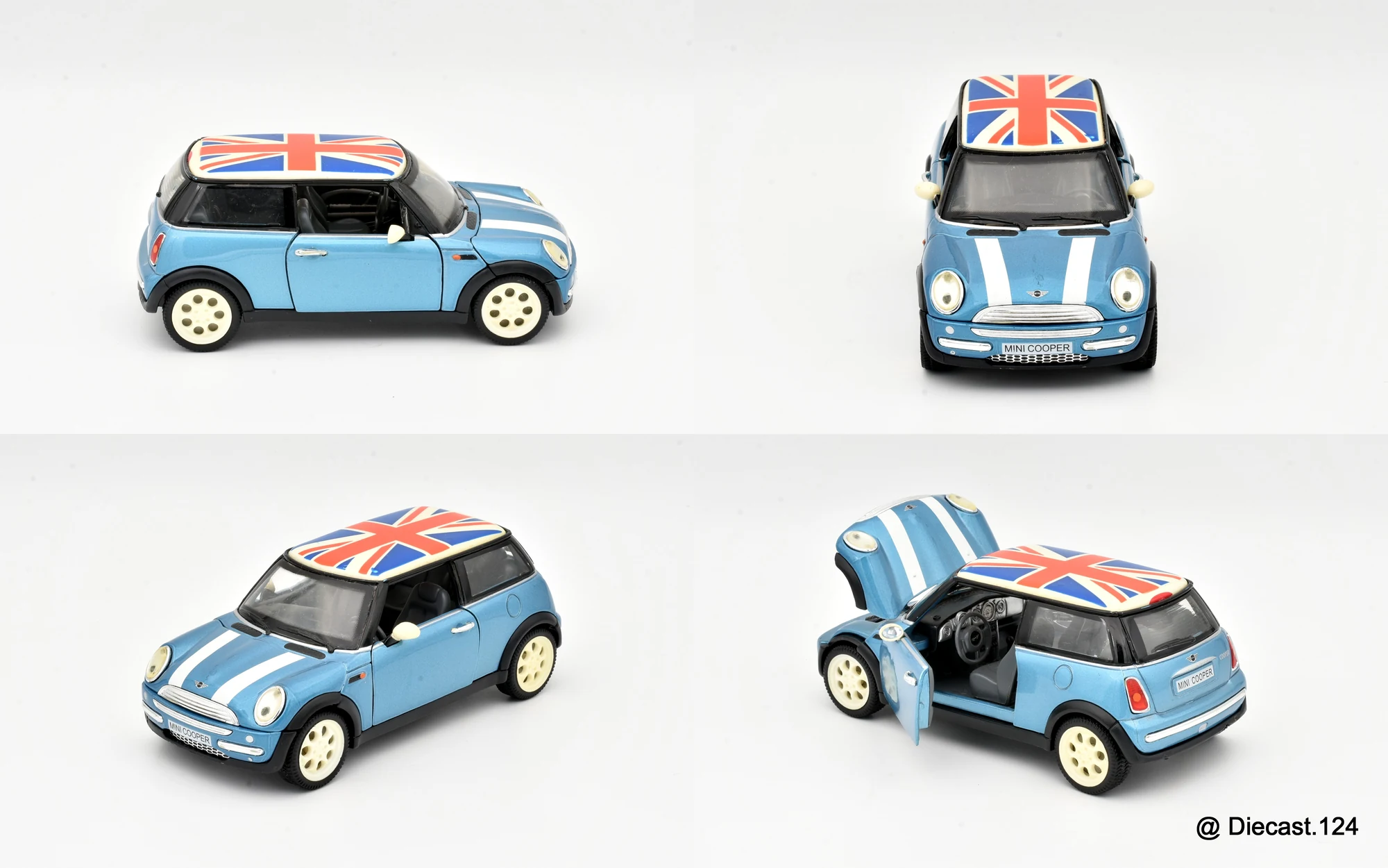 Four views of BMW Mini Cooper