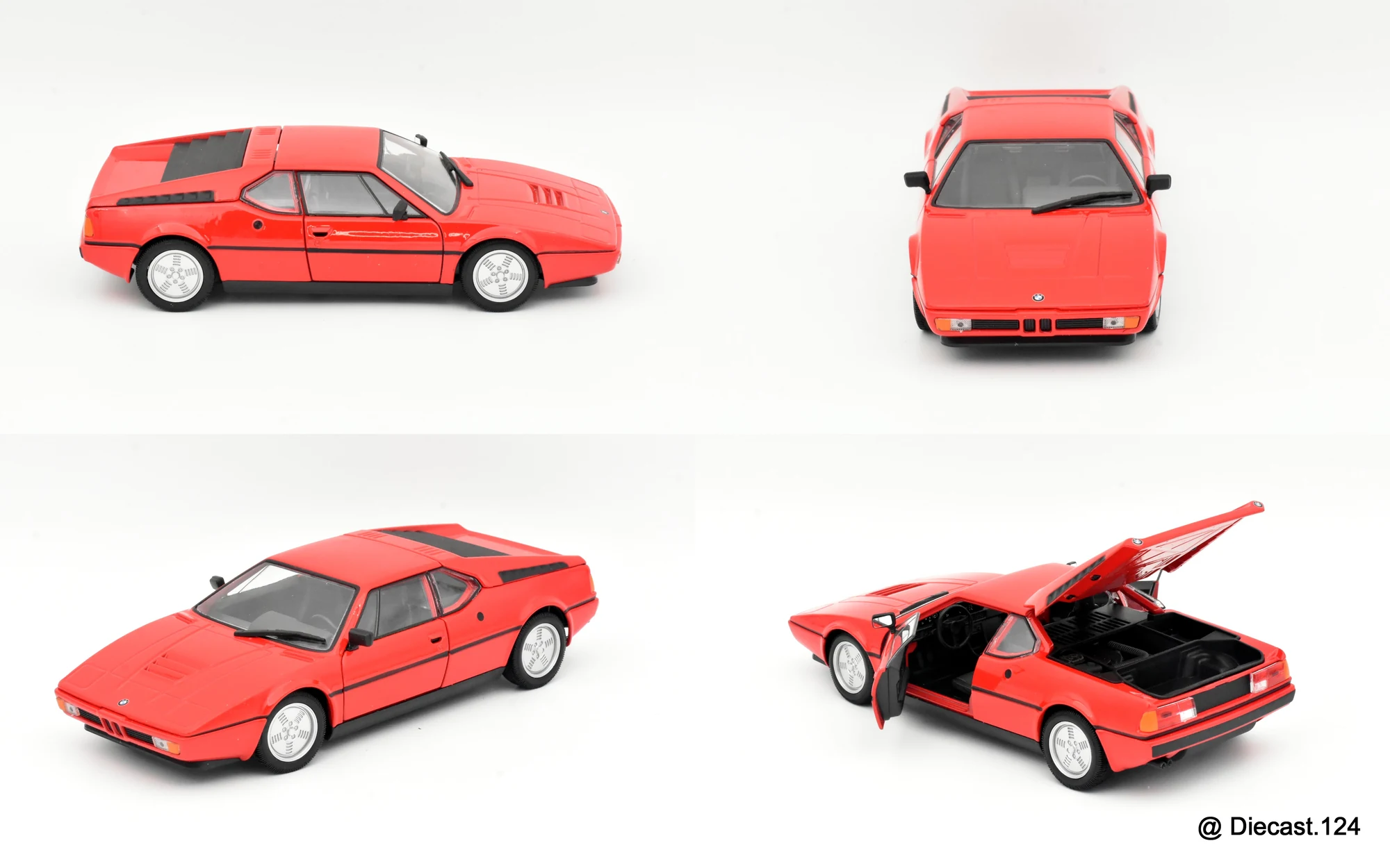 Four views of BMW M1 (E26)