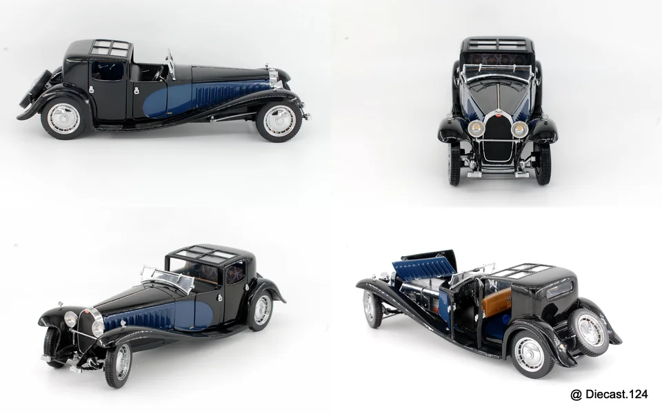Four views of Bugatti Royale Coupe Napoleon