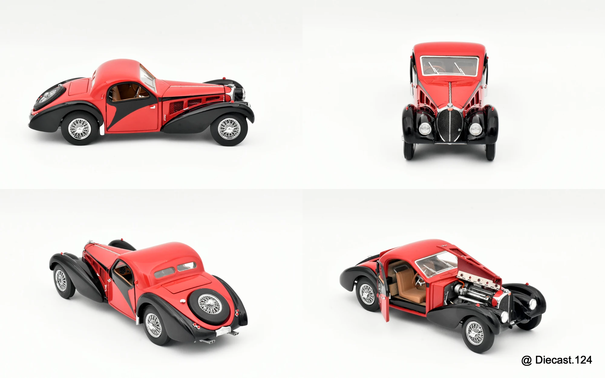 Four views of Bugatti Atalante