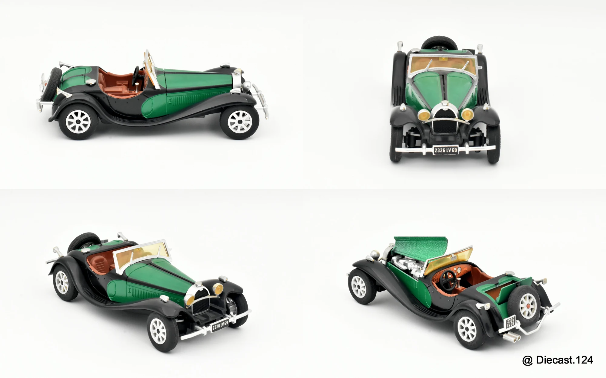 Four views of Bugatti Type 55