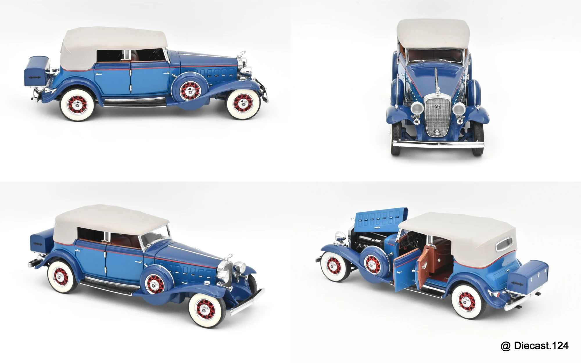 Four views of Cadillac V-16 Sport Phaeton