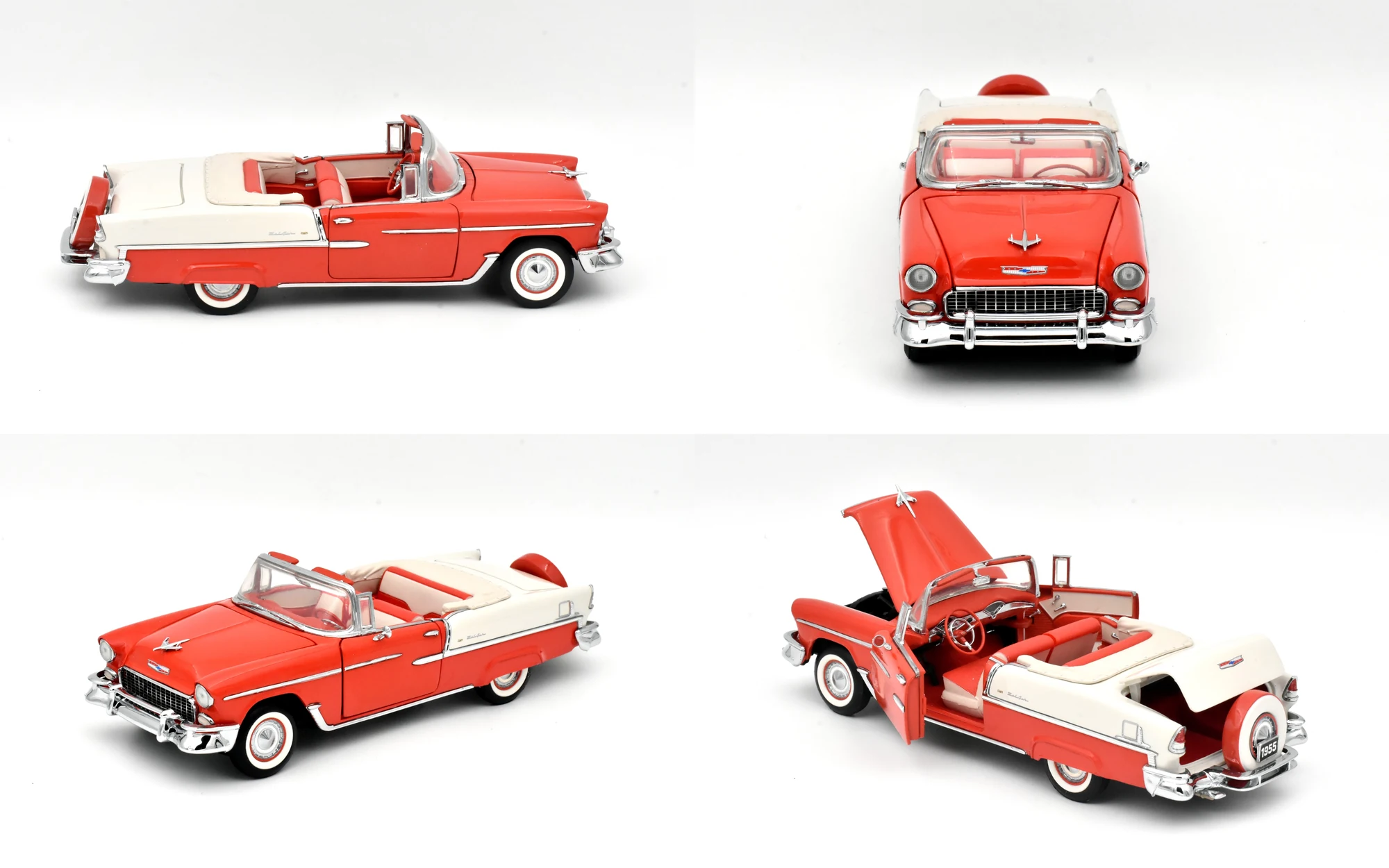 Four views of Chevrolet Bel Air Convertible