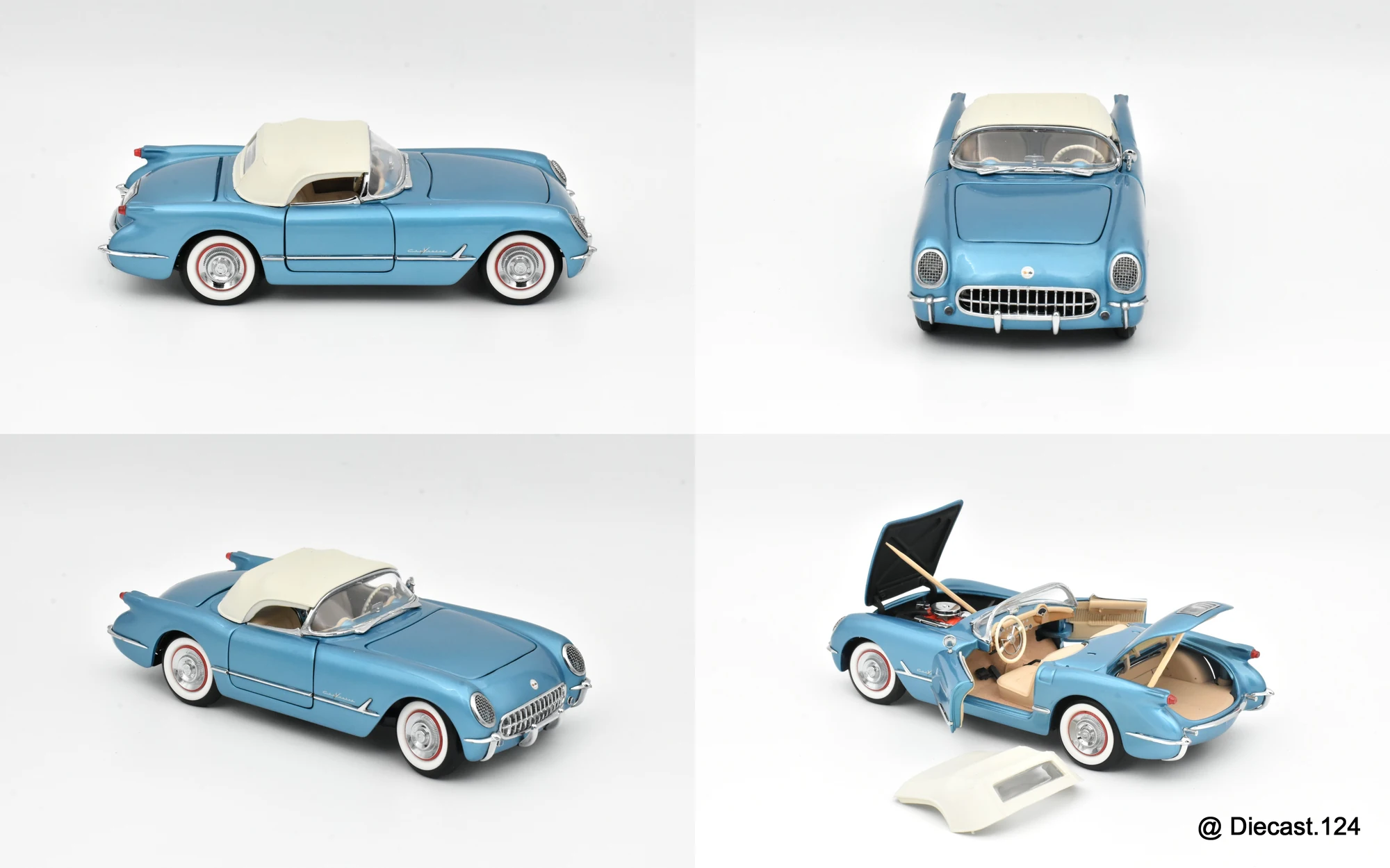 Four views of Chevrolet Corvette