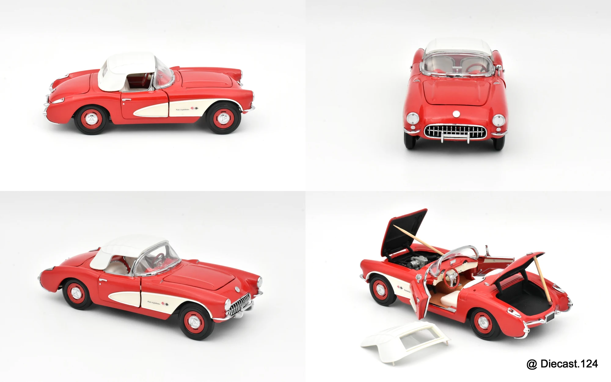 Four views of Chevrolet Corvette
