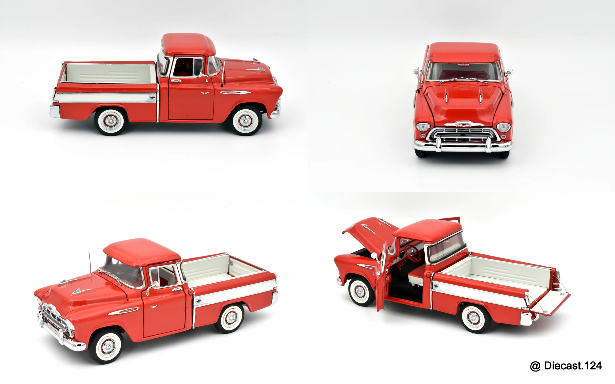 Four views of Chevrolet Series 3124 Cameo Pickup