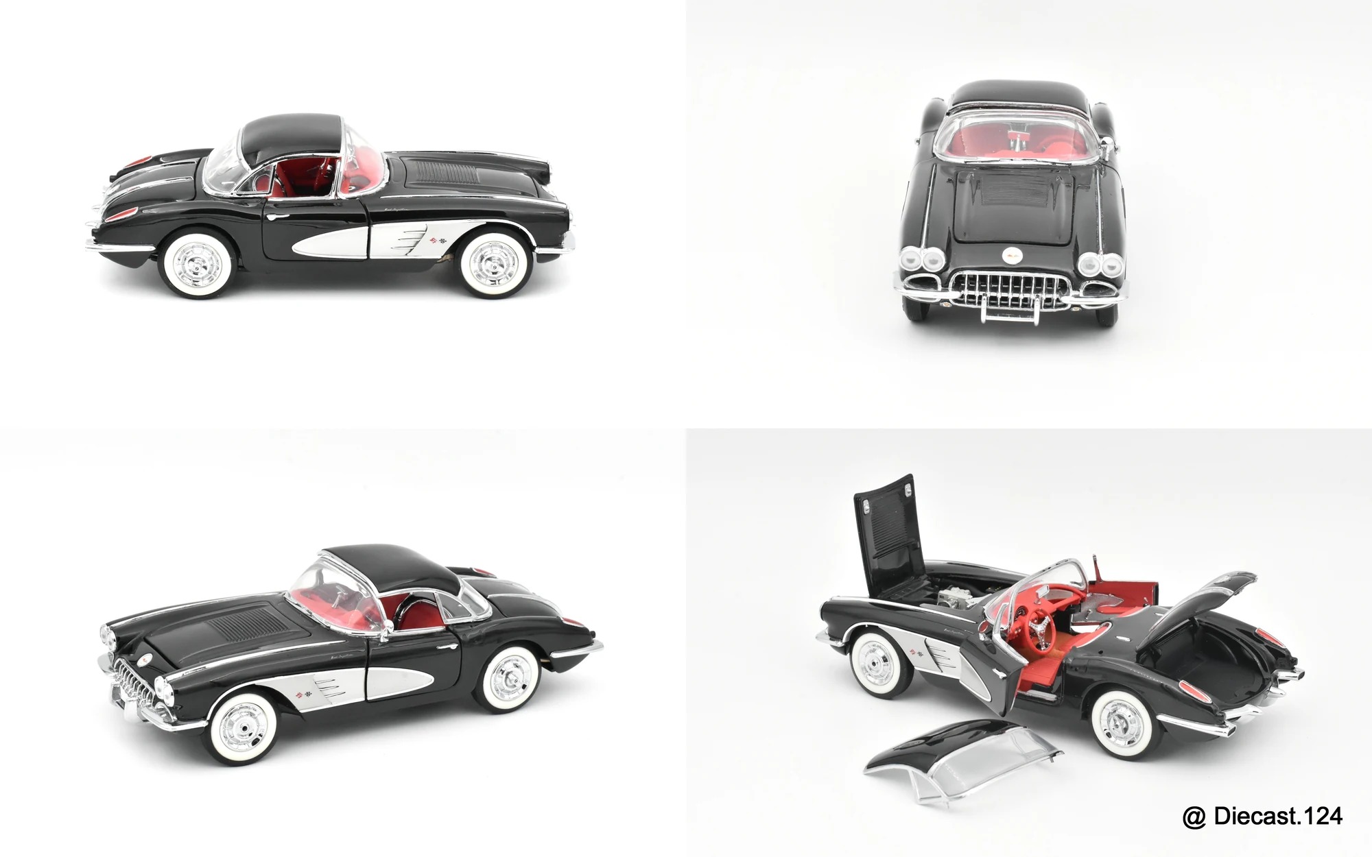 Four views of Chevrolet Corvette