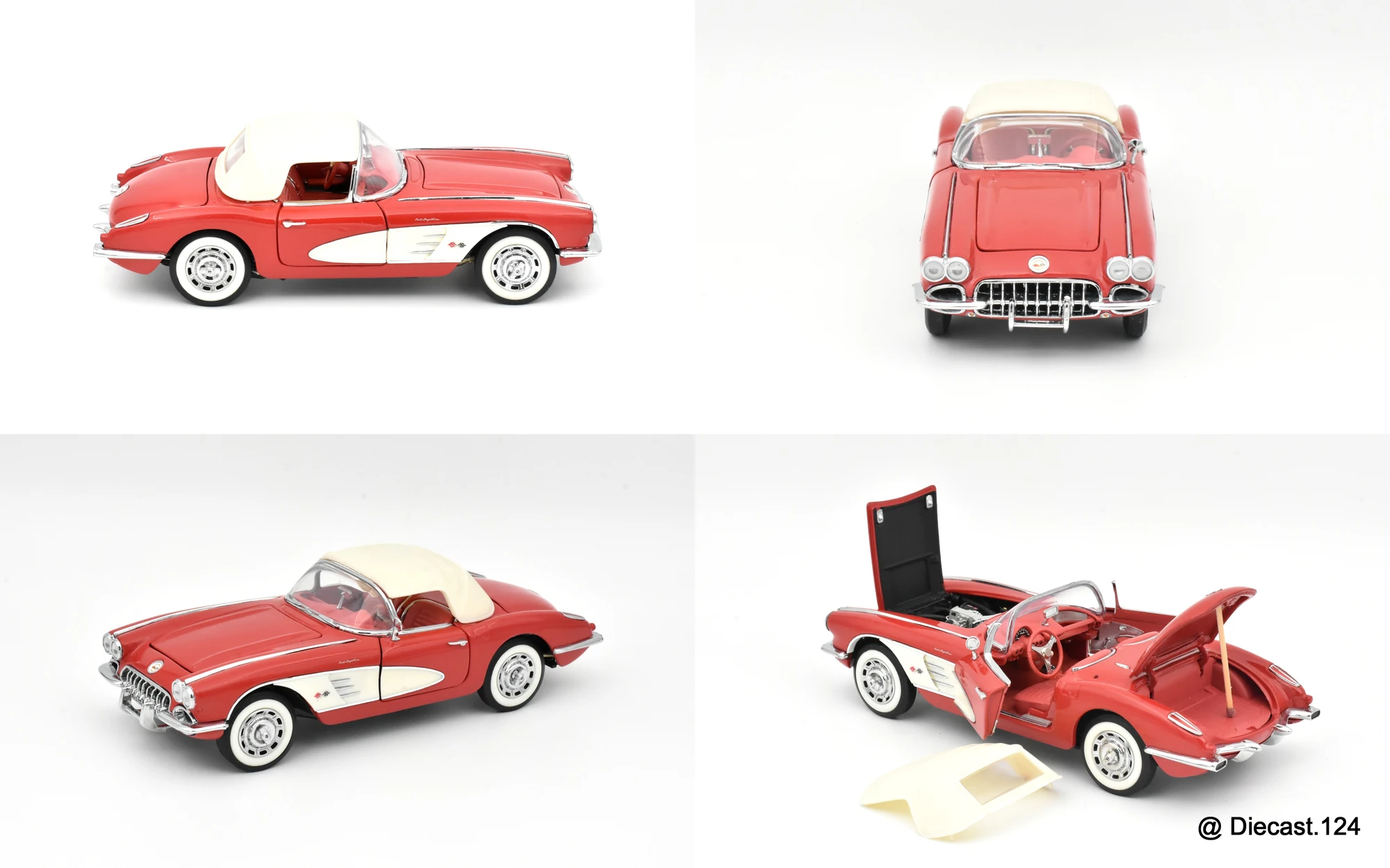 Four views of Chevrolet Corvette