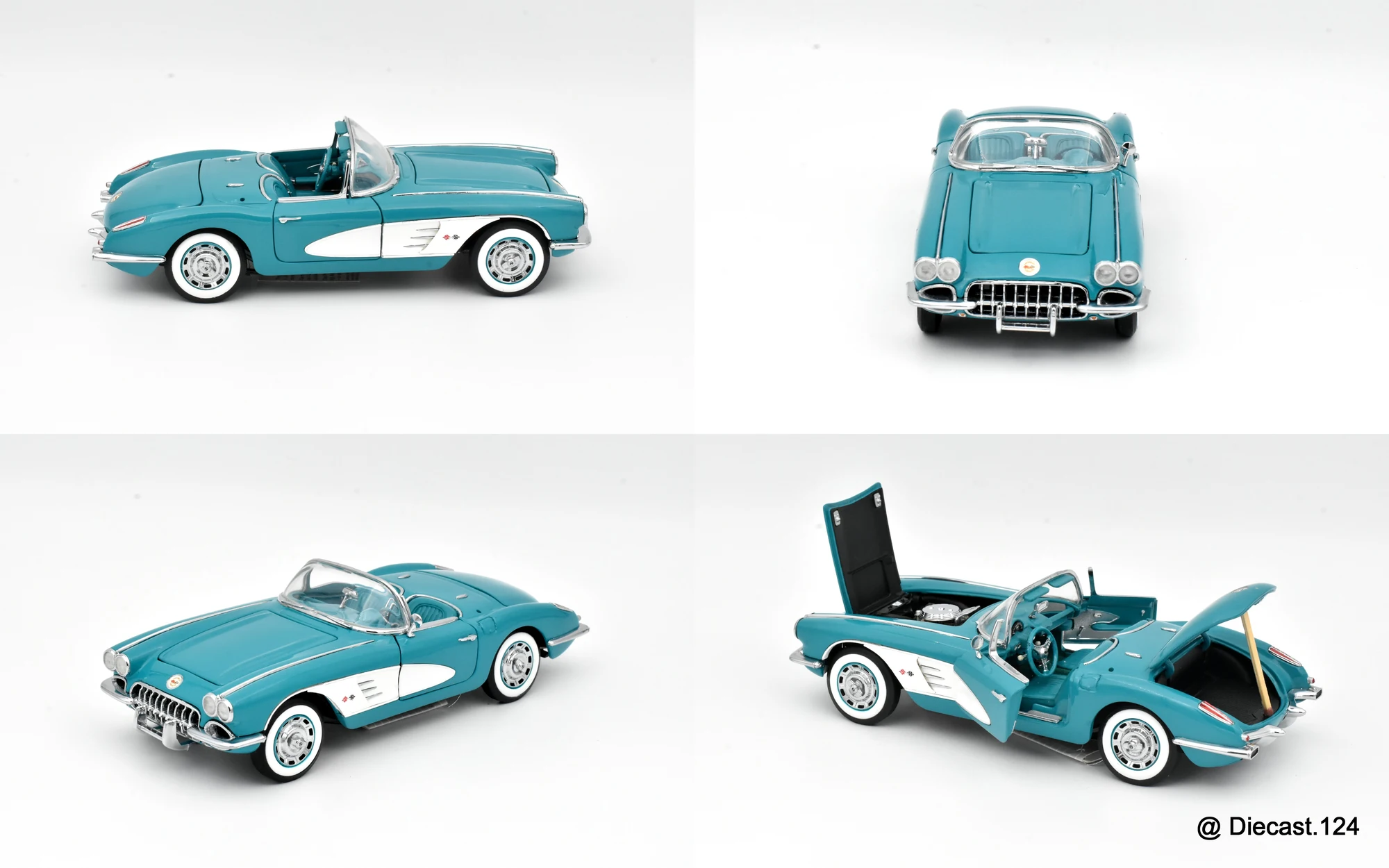 Four views of Chevrolet Corvette