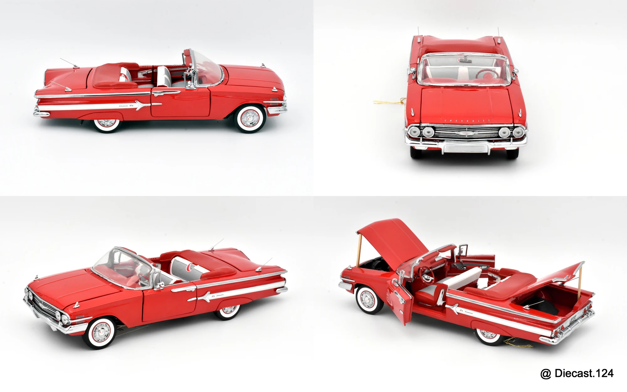 Four views of Chevrolet Impala Convertible
