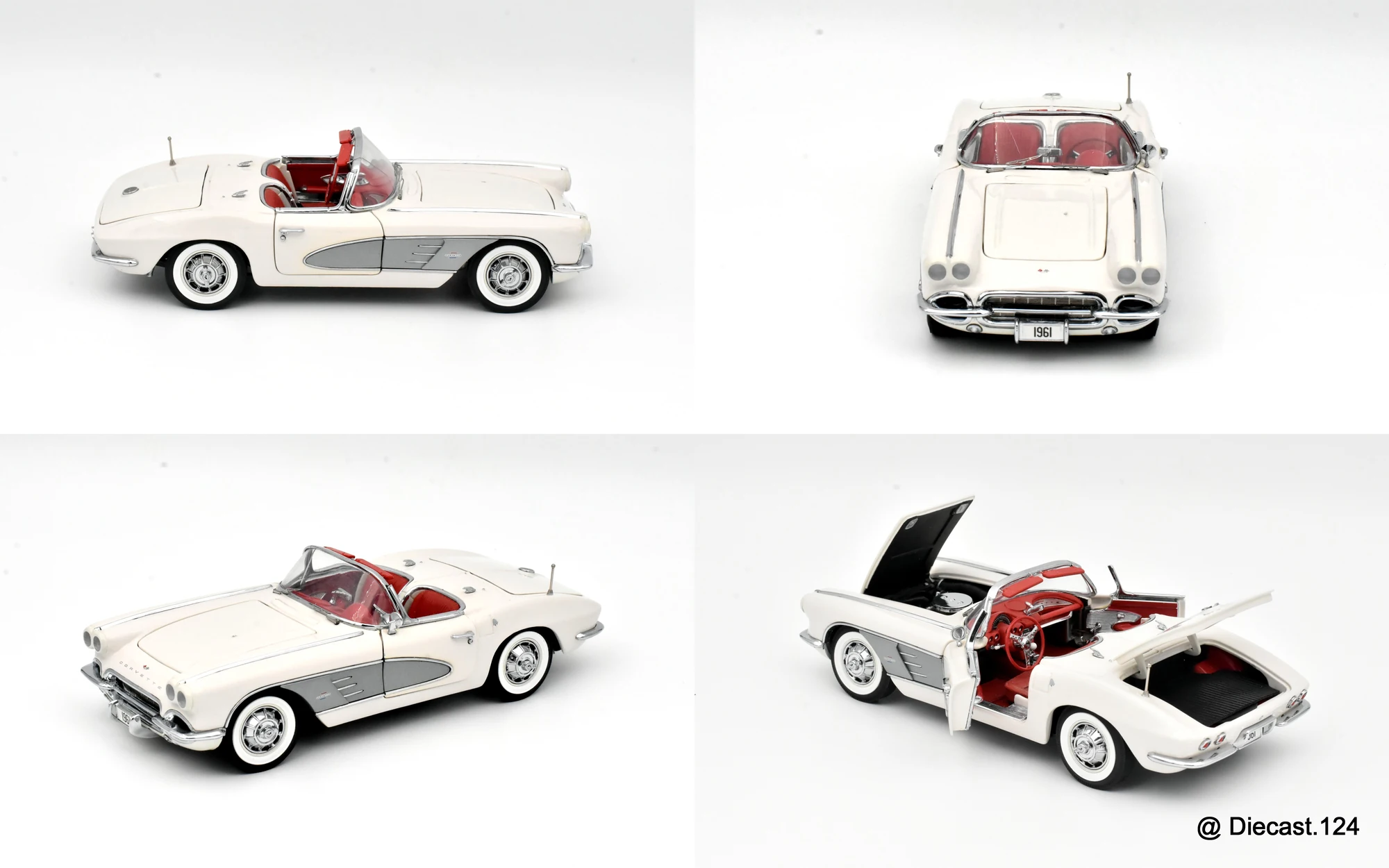 Four views of Chevrolet Corvette