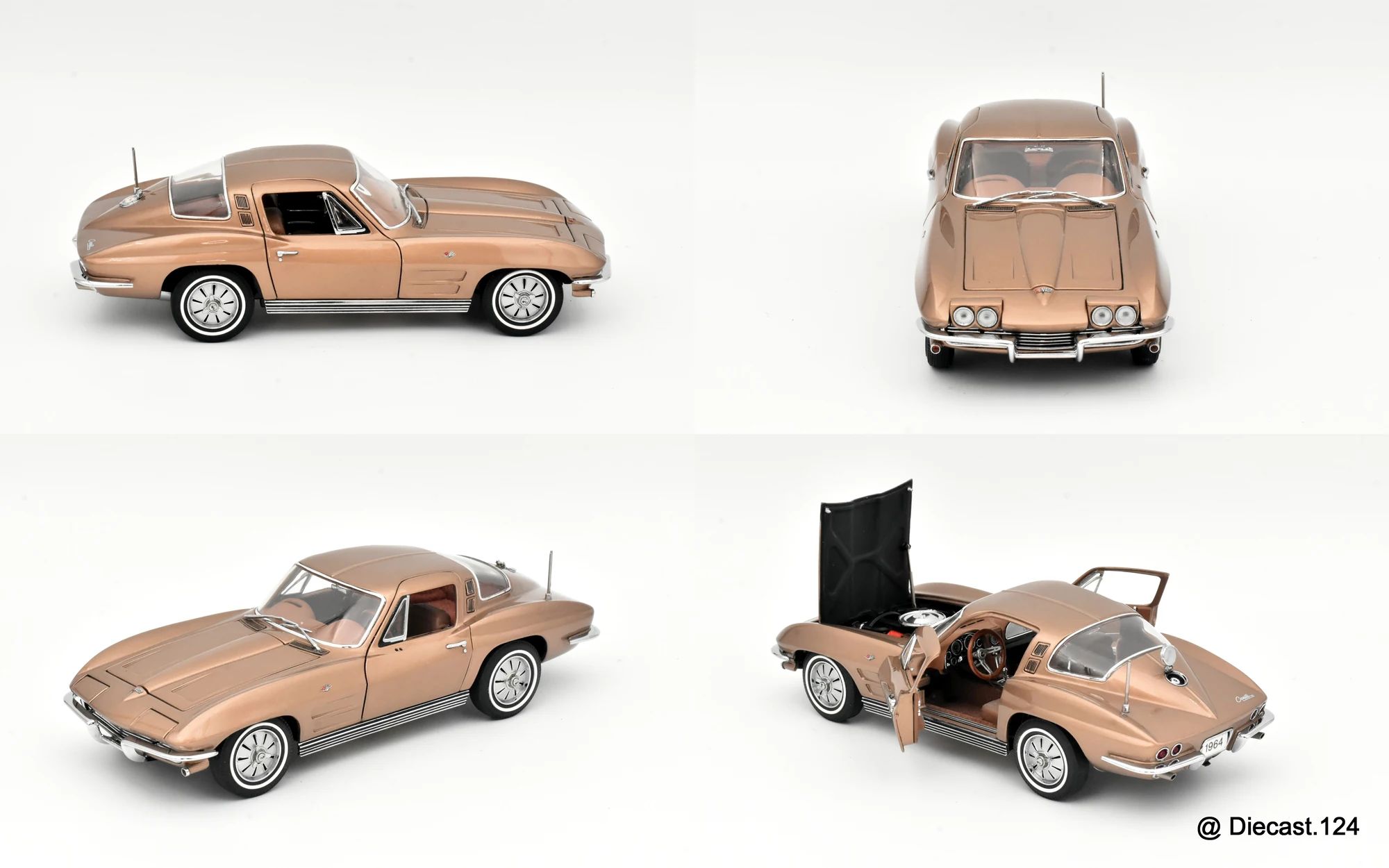 Four views of Chevrolet Corvette
