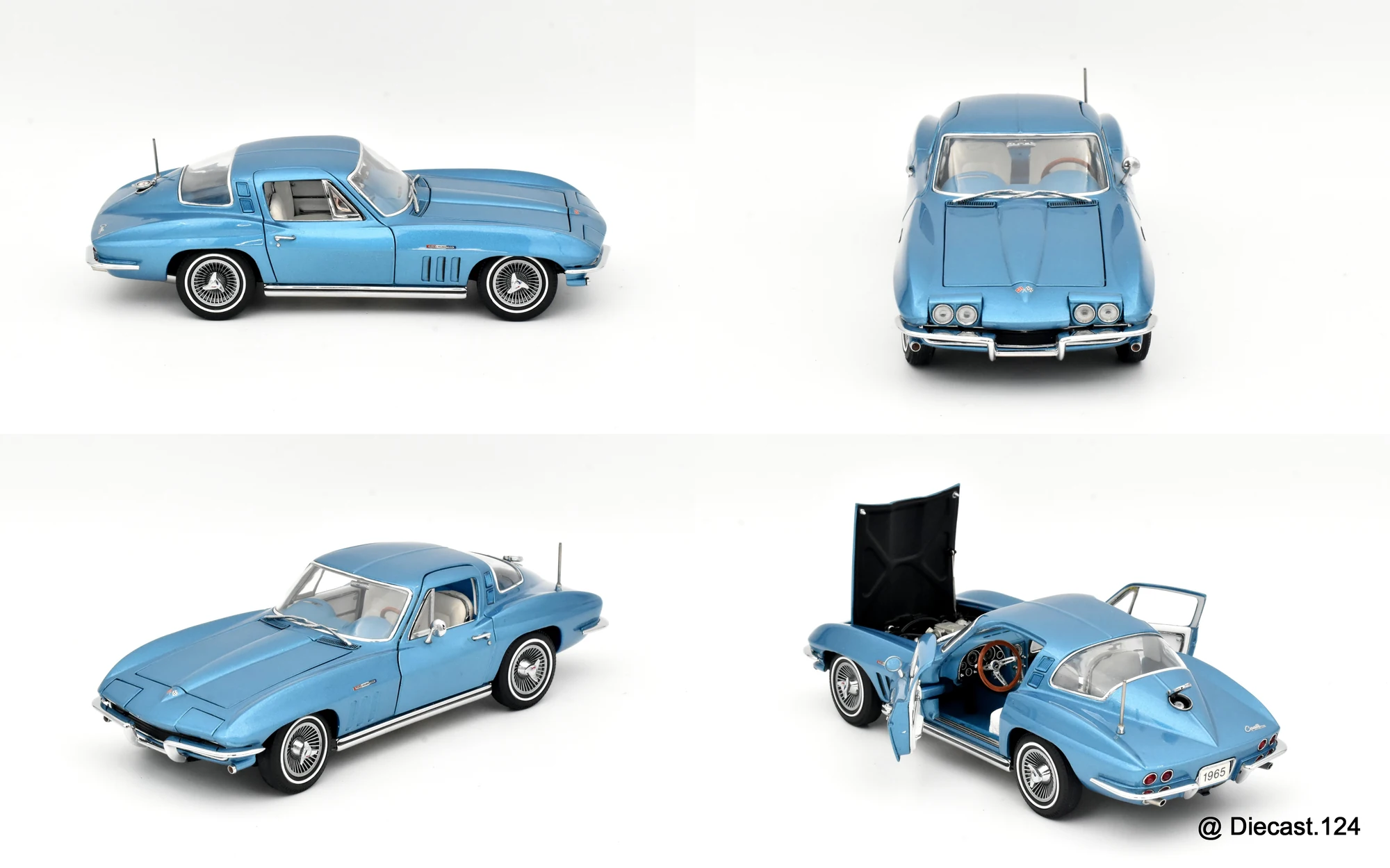 Four views of Chevrolet Corvette