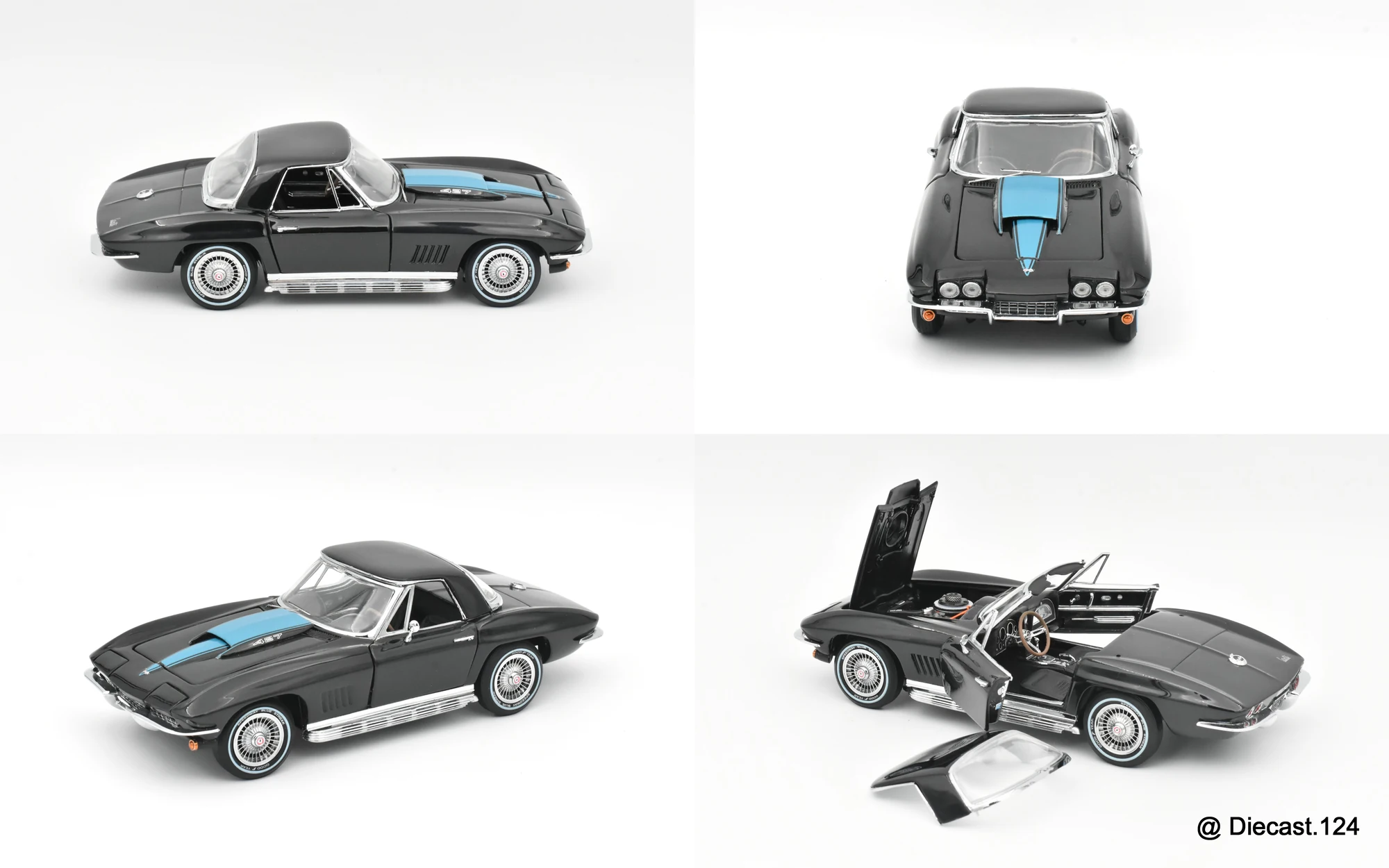 Four views of Chevrolet Corvette