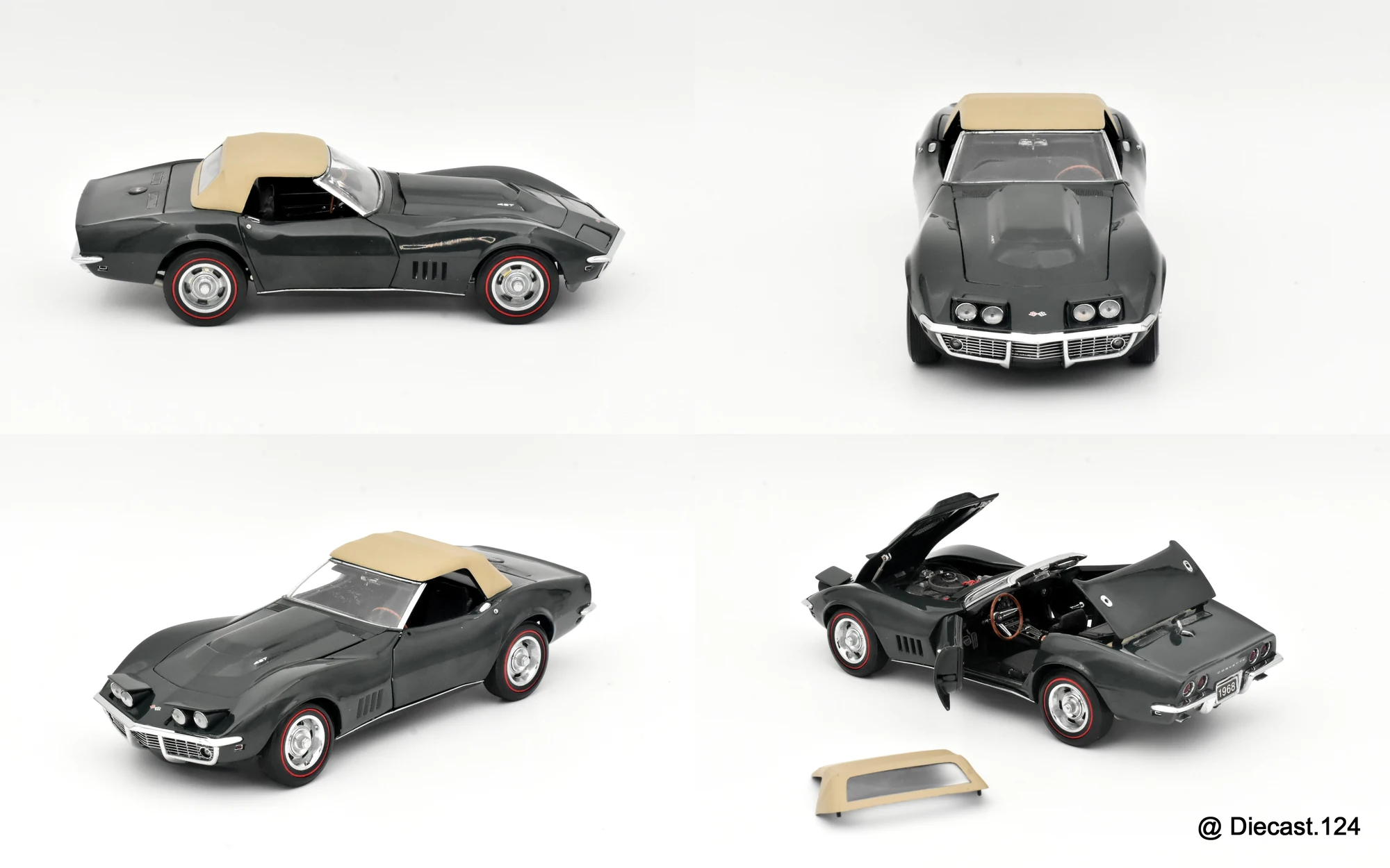 Four views of Chevrolet Corvette